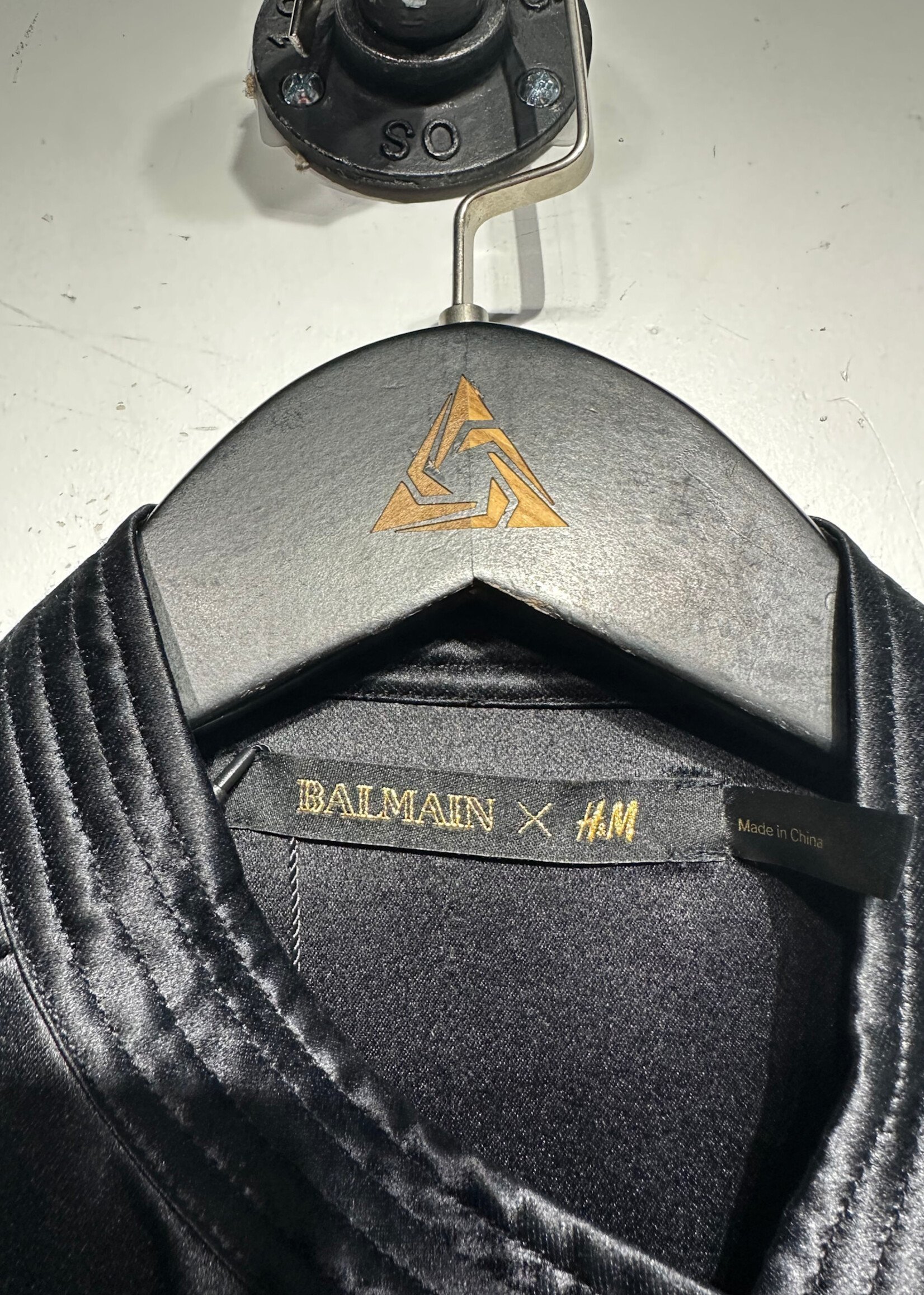 Balmain X H&M Black Gold Button Top Unisex S