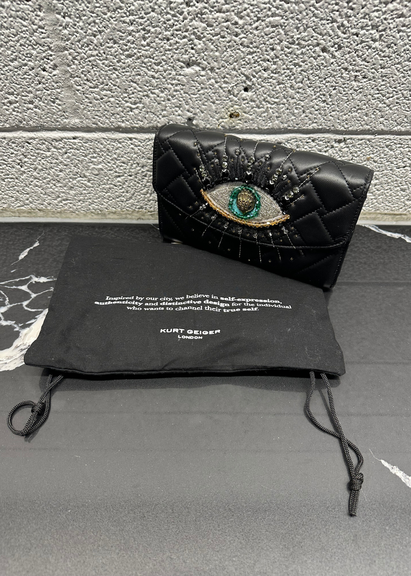 Kurt Geiger Black Evil Eye Crossbody