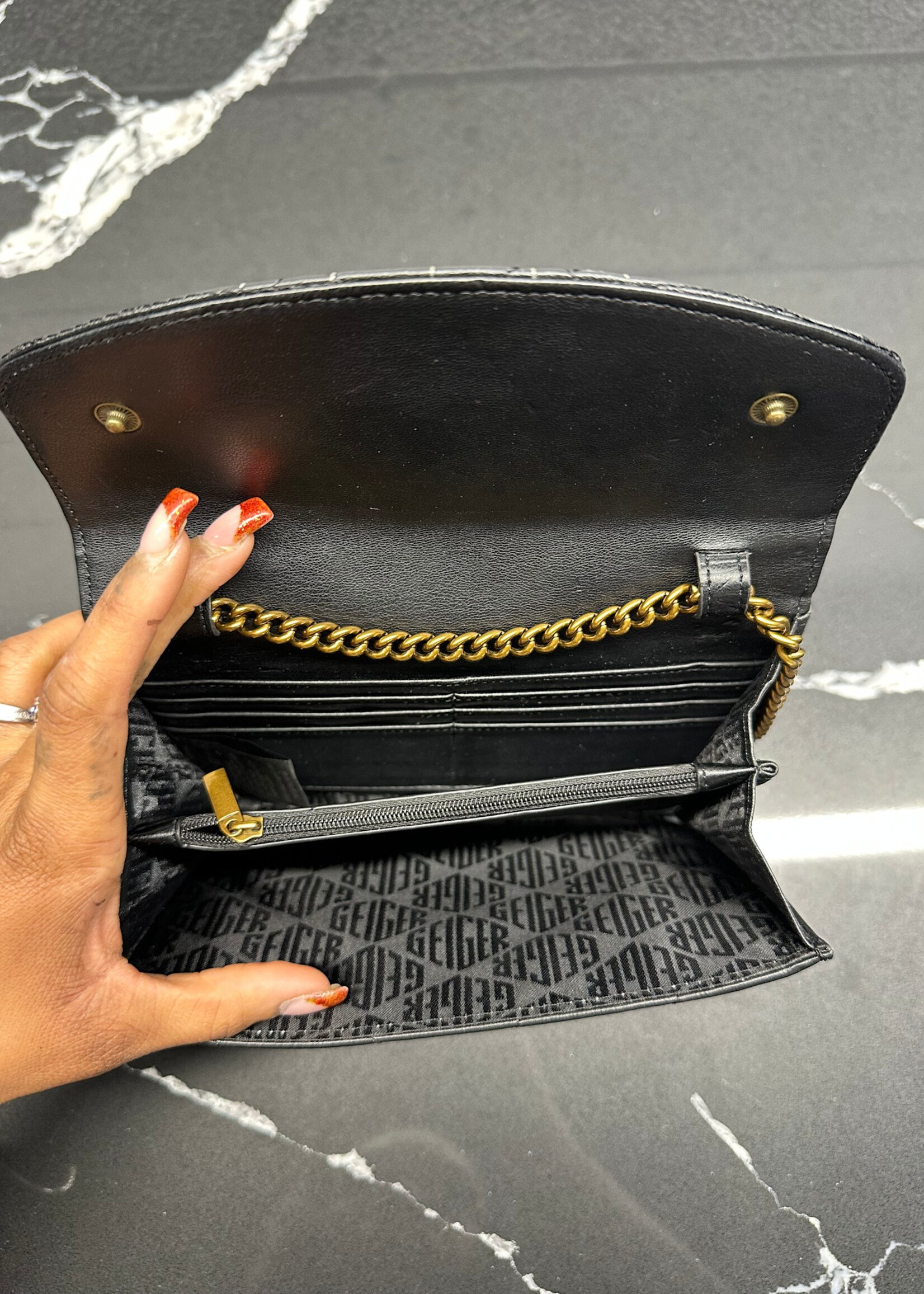 Kurt Geiger Black Evil Eye Crossbody