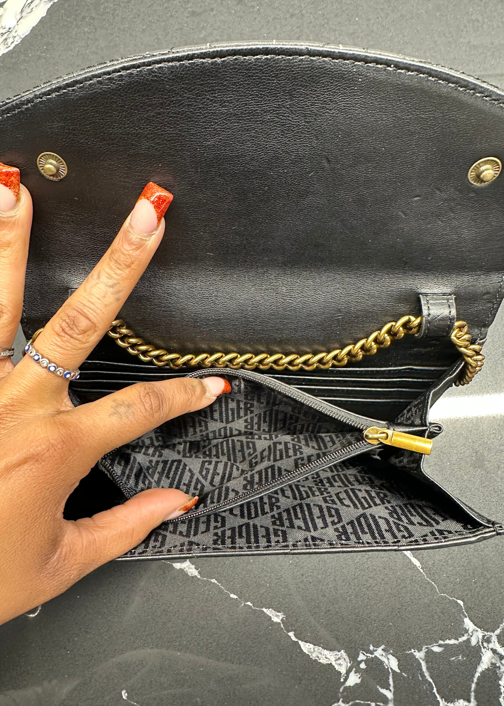 Kurt Geiger Black Evil Eye Crossbody