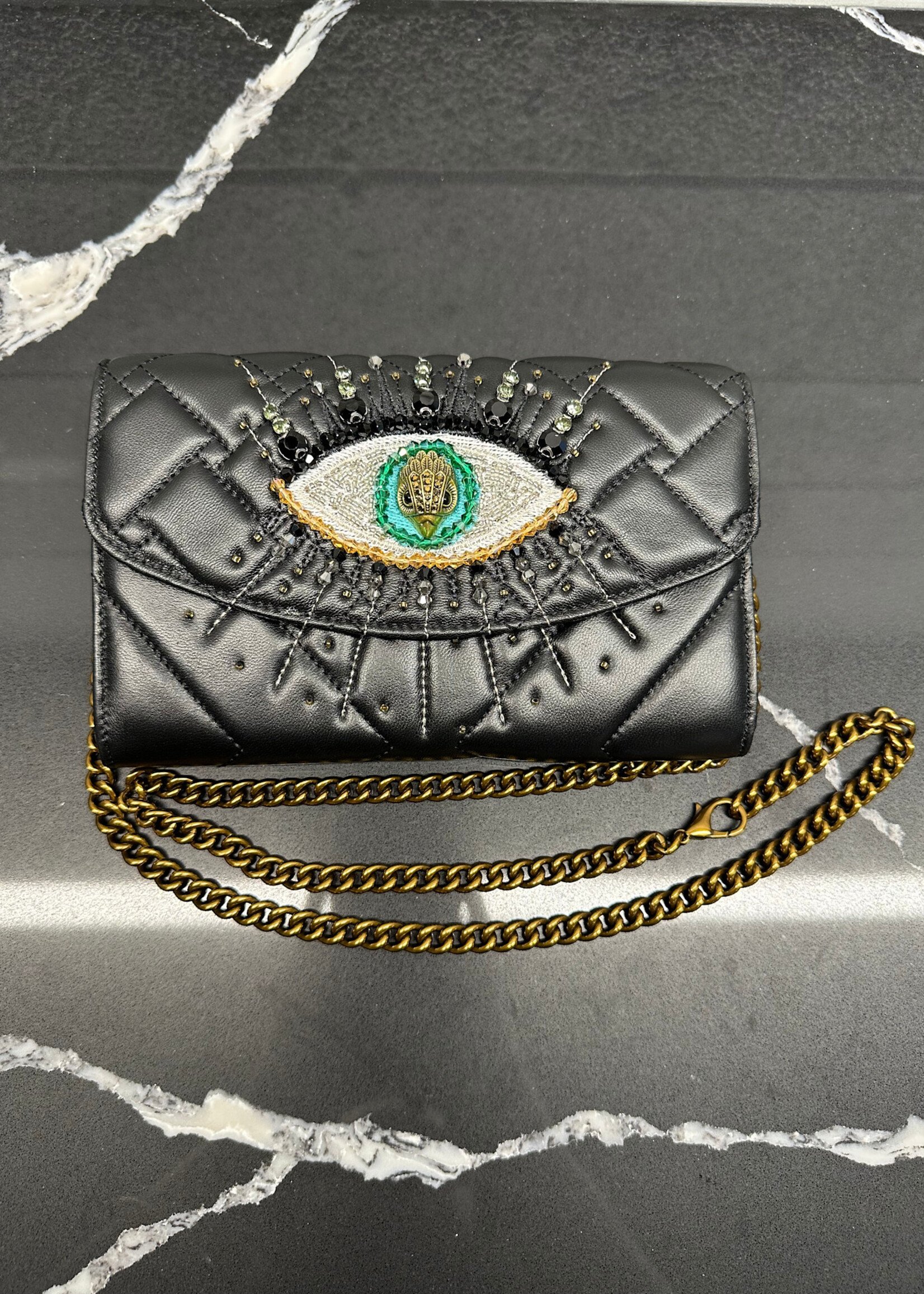 Kurt Geiger Black Evil Eye Crossbody