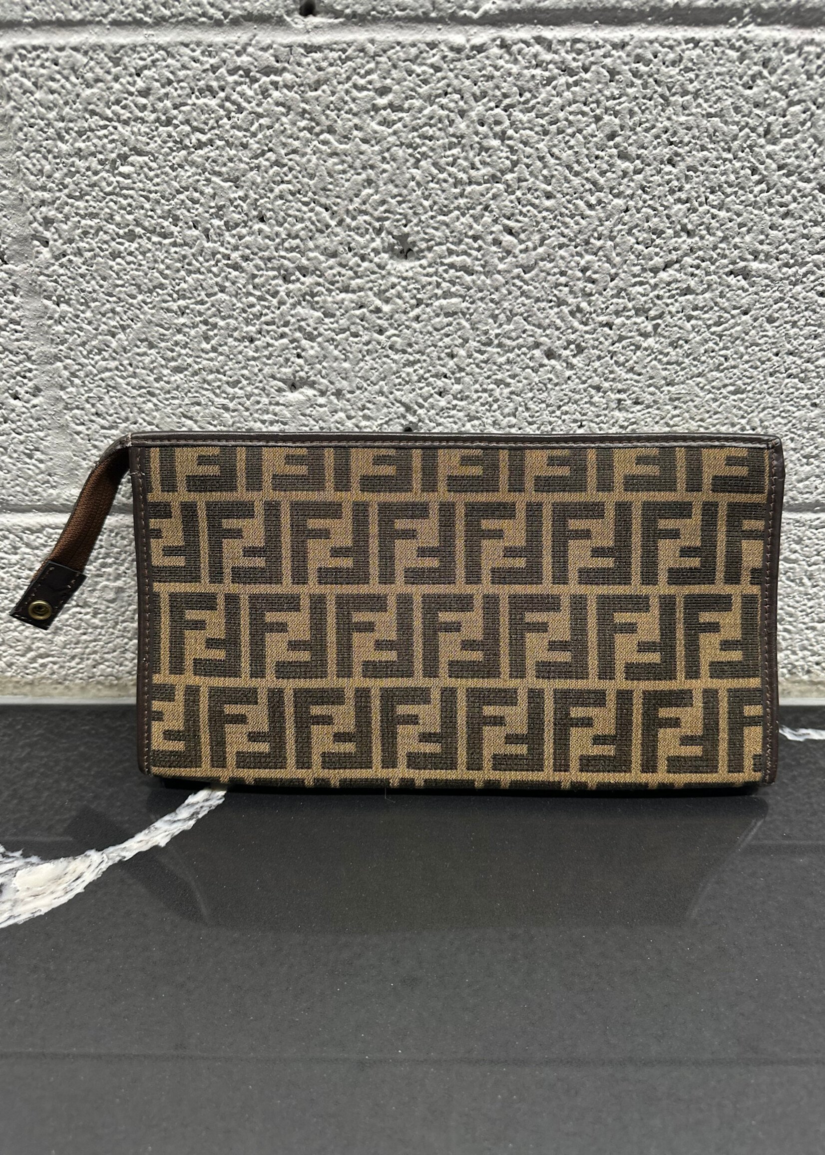 Fendi Vintage Monogram Clutch AS IS