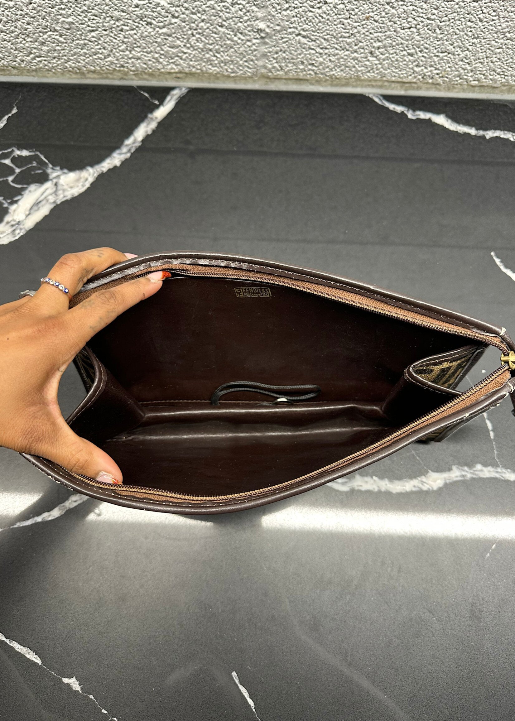 Fendi Vintage Monogram Clutch AS IS