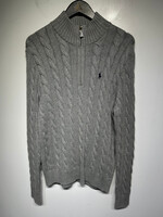 NWT Polo Cable Grey Q-Zip M