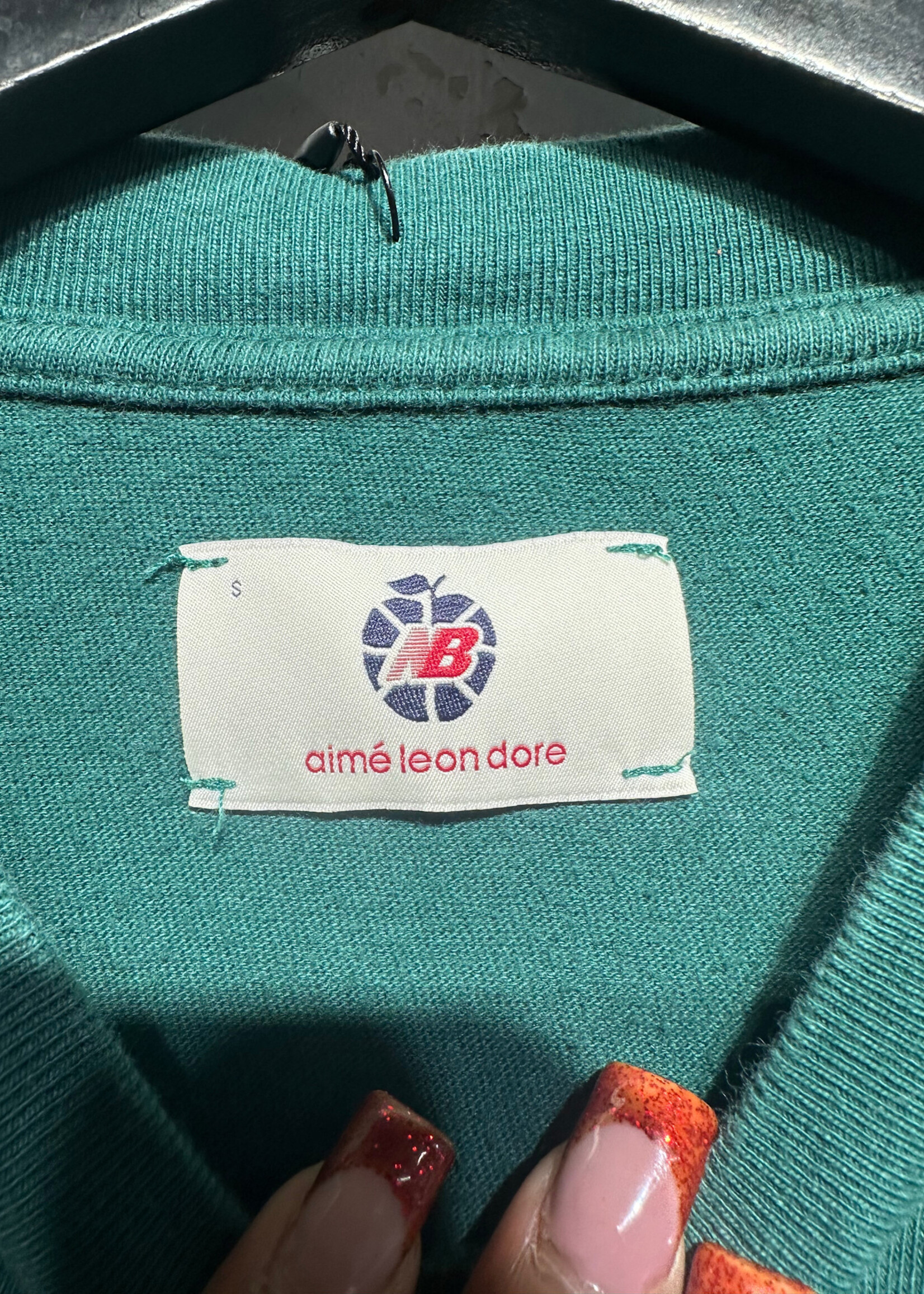 Aime Leon Dore Baketball Green LS Masc S