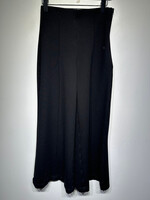 Quince Black Pleated Wide Leg Trousers Fem 26