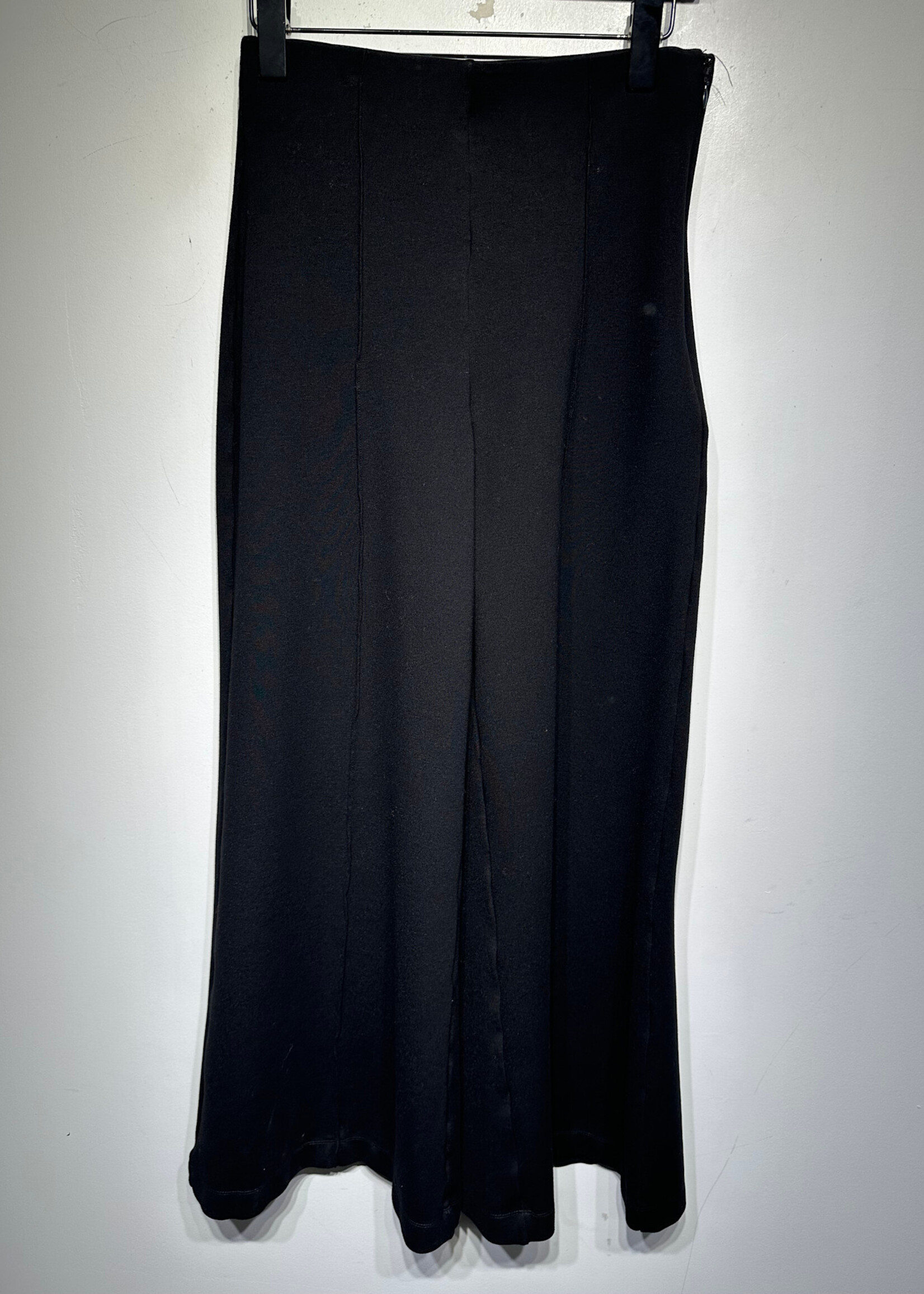 Quince Black Pleated Wide Leg Trousers Fem 26