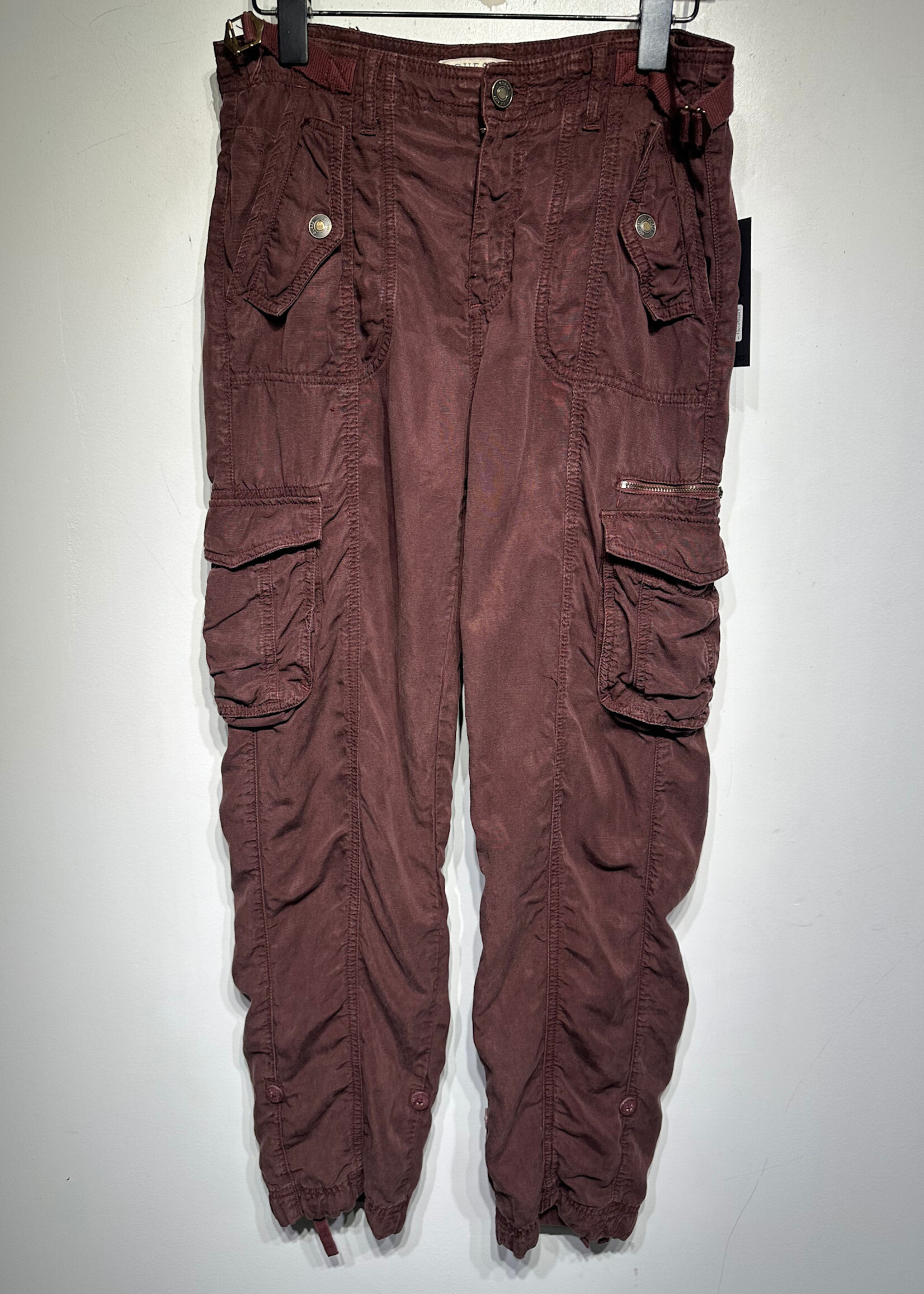 Guess Maroon Cargo Pants 28