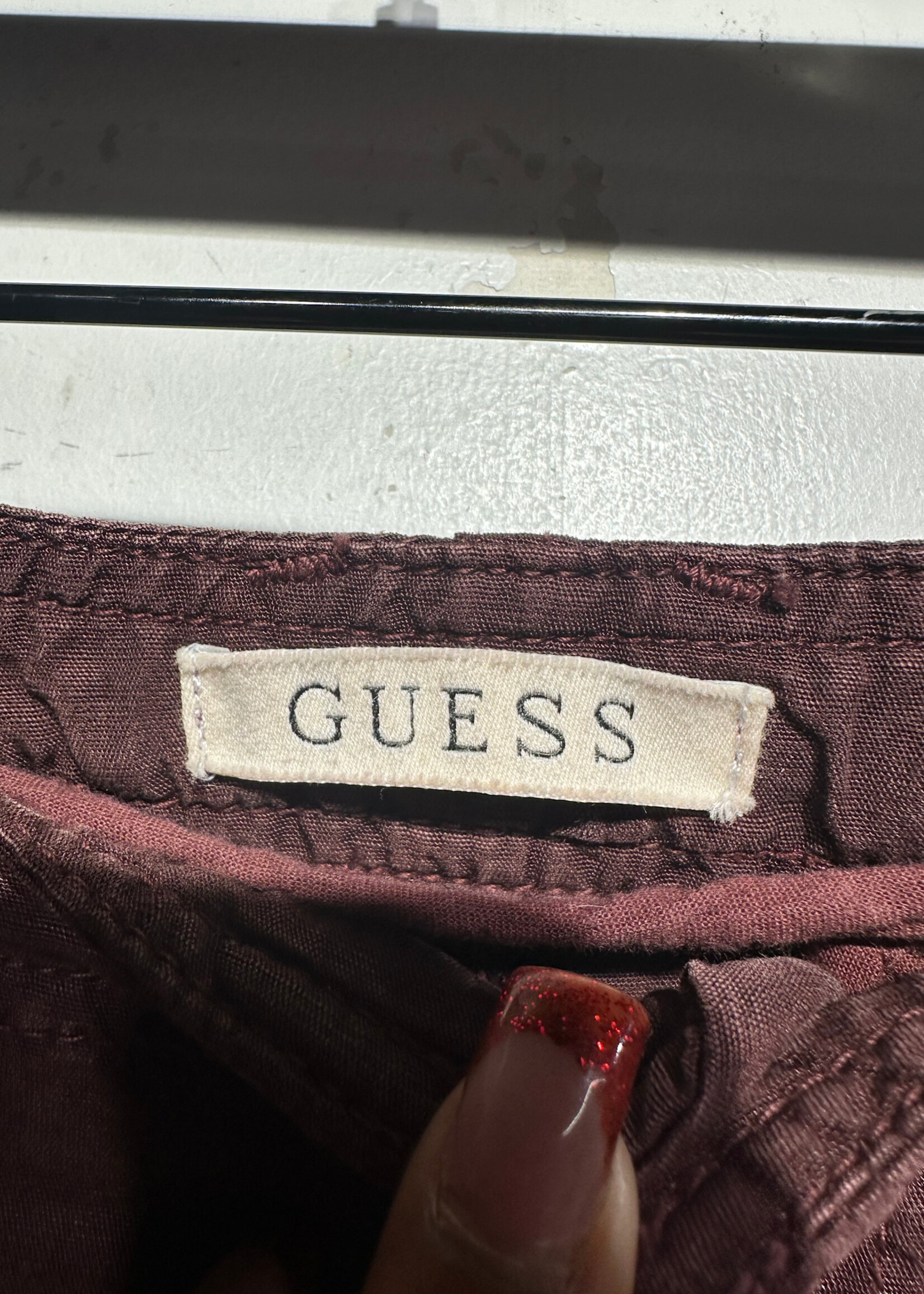 Guess Maroon Cargo Pants 28