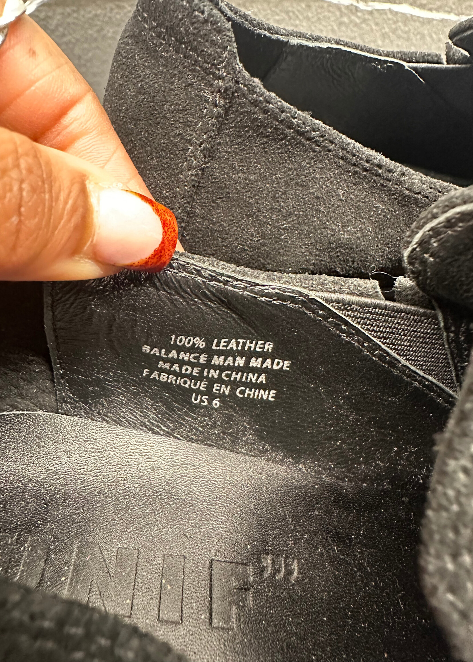 Unif Black Suede Platform Clogs 6