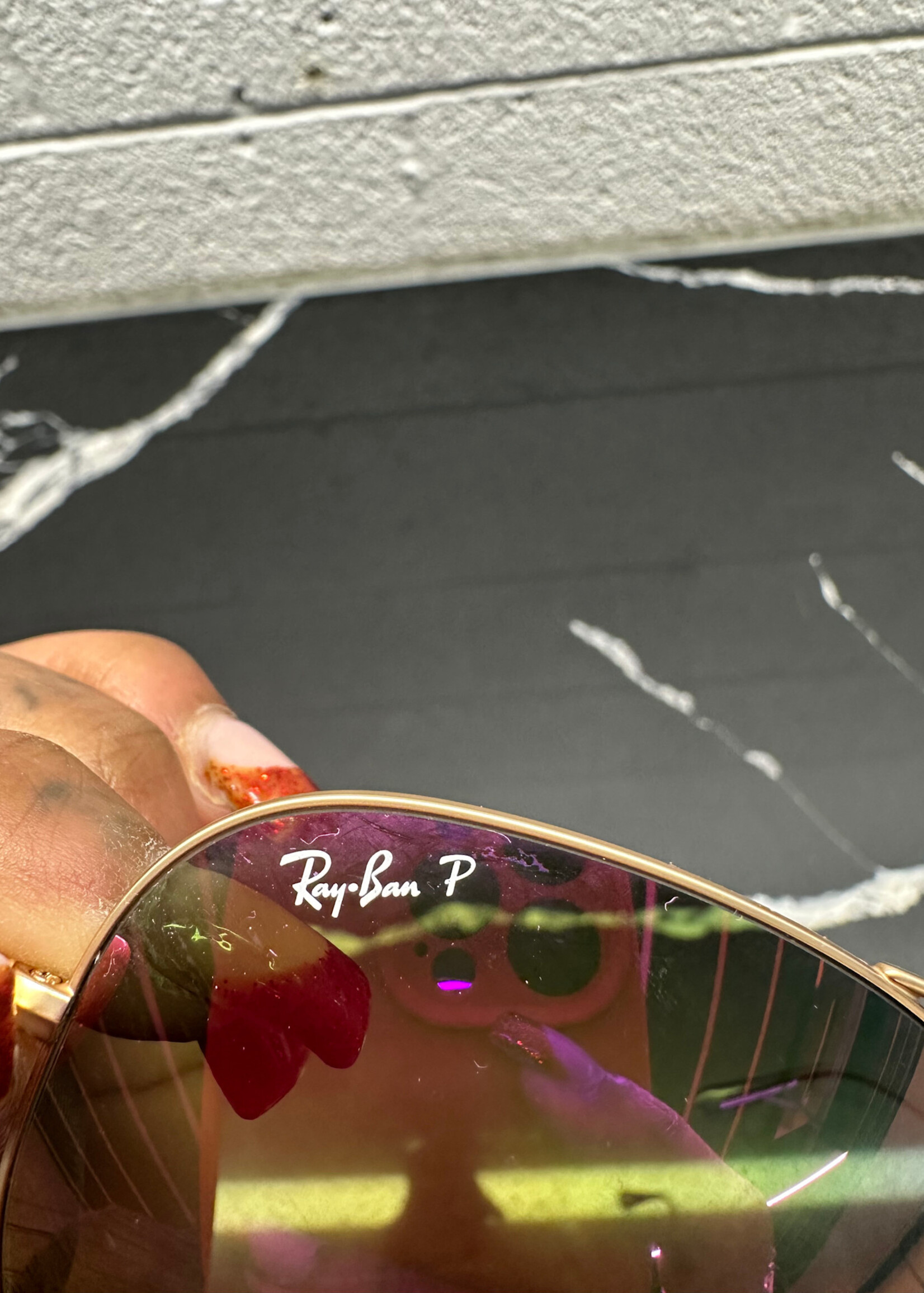 Ray Ban Pink Gold Aviators NO CASE