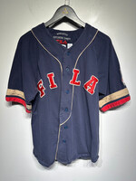 Fila Navy Blue Baseball Jersey M