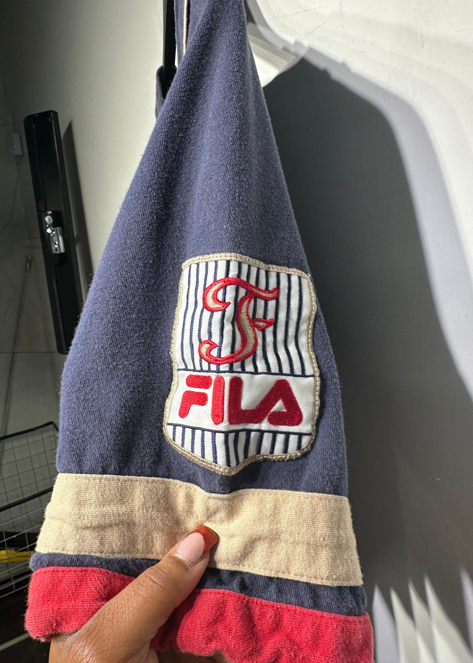 Fila Navy Blue Baseball Jersey M