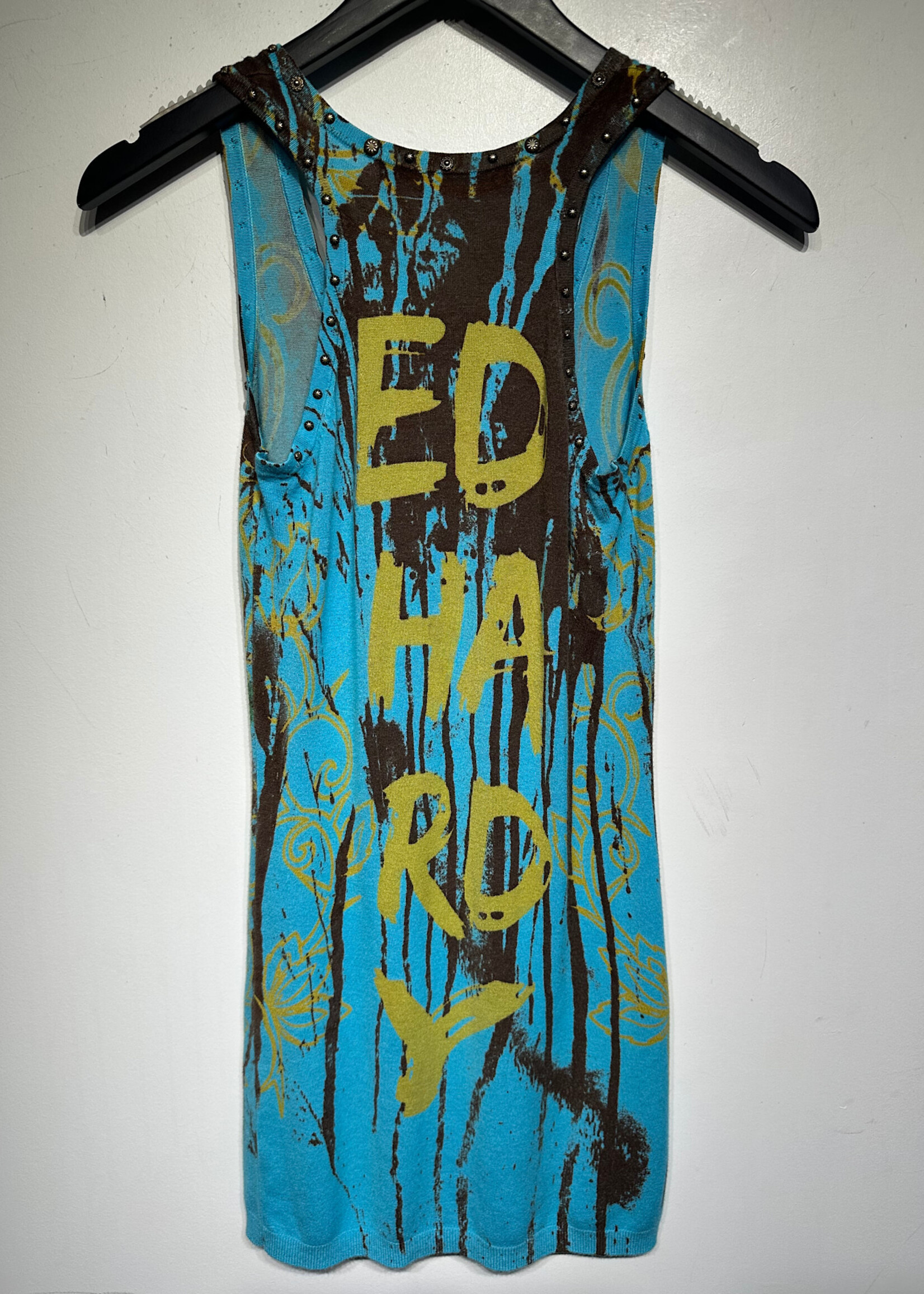 Ed Hardy Blue Panther Tank Dress S