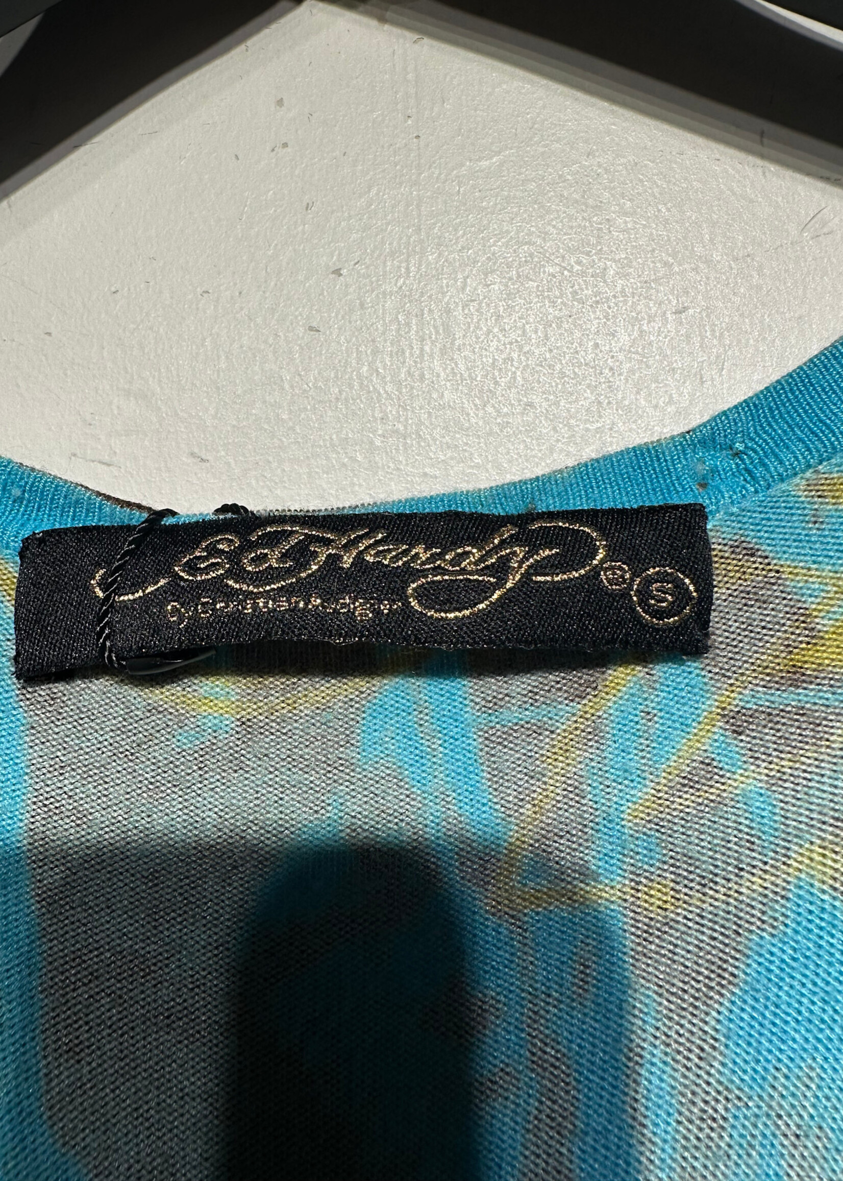 Ed Hardy Blue Panther Tank Dress S