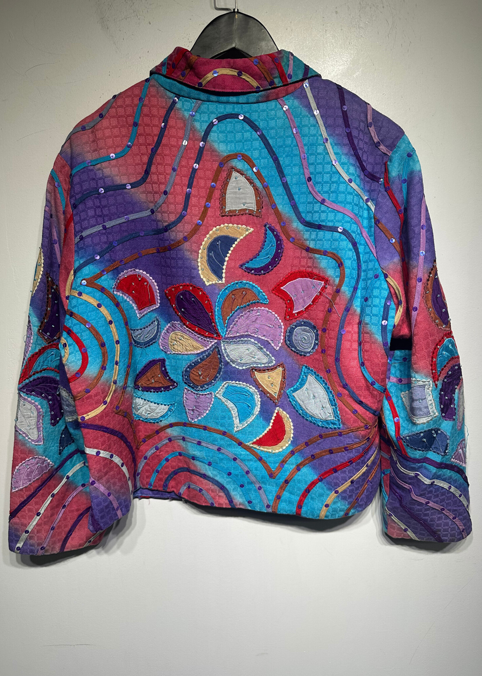 Pushpa Multi Color Beaded Jacket M Fem