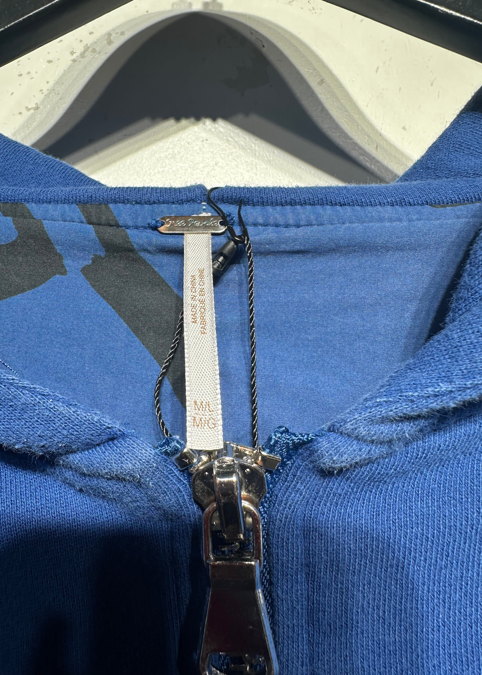 FP Blue Cropped Oversized Jacket M/L