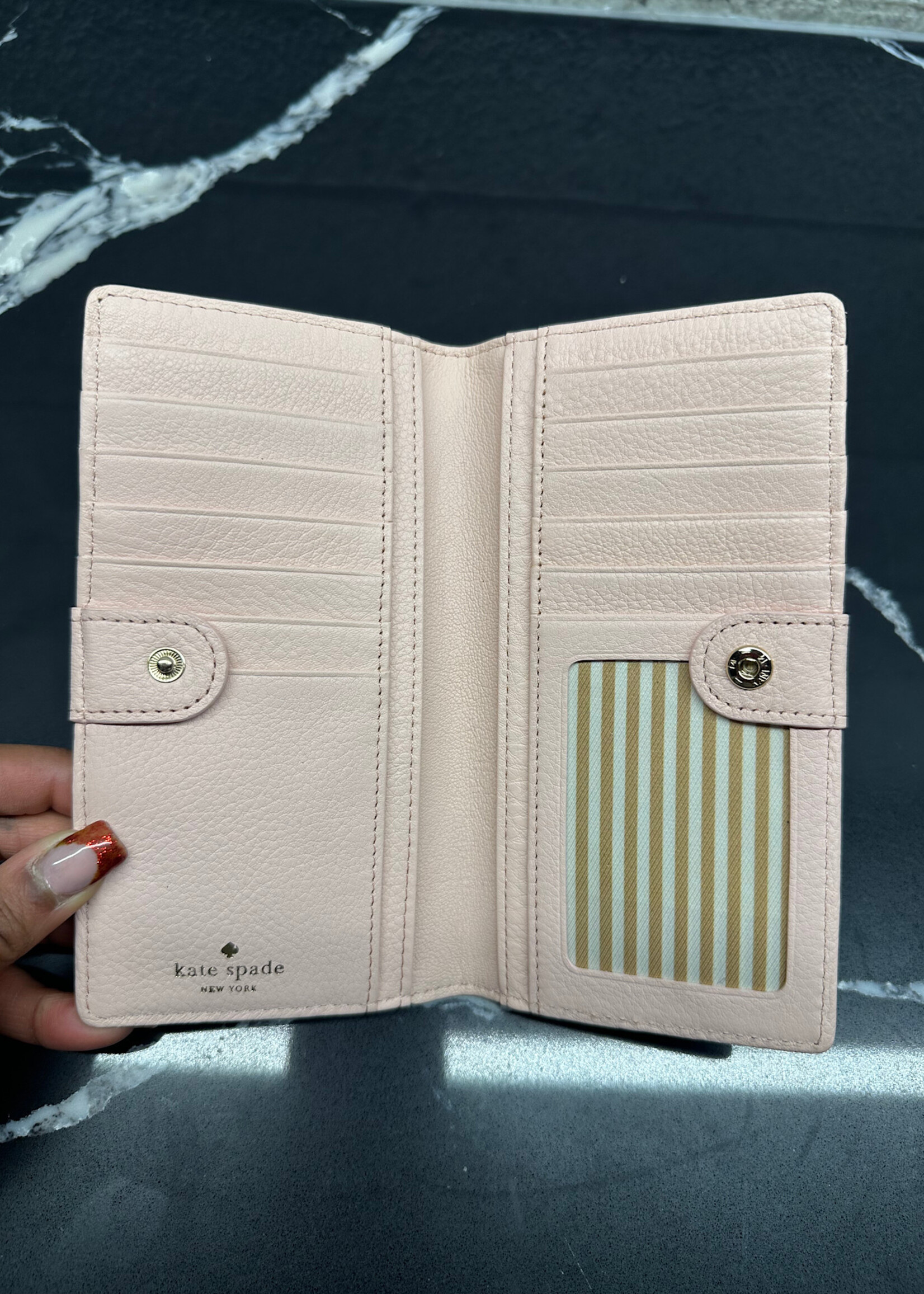 Kate Spade New York Pale Pink Wallet in Box