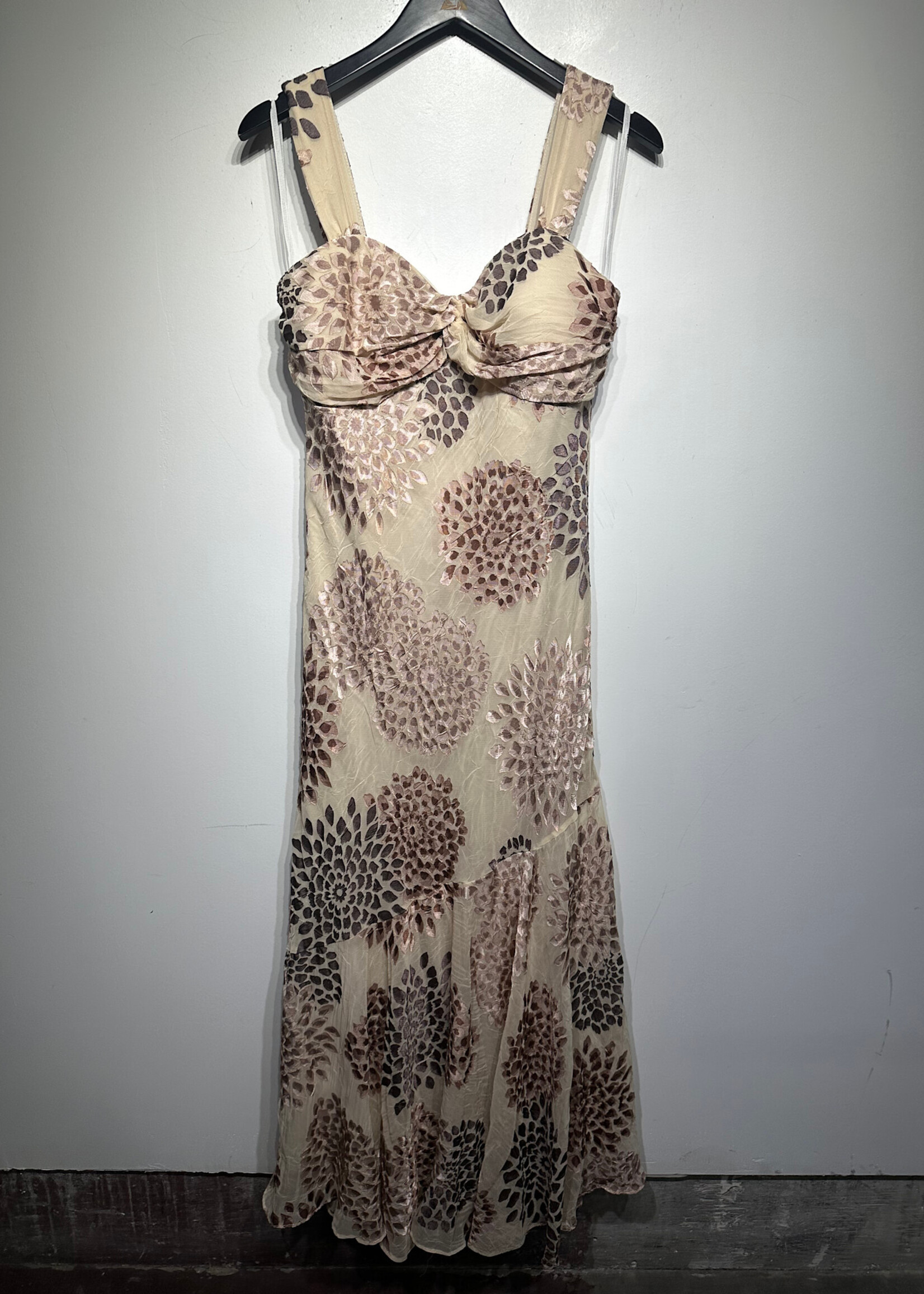 SL Fashions Beige Tank Maxi Dress 12/L