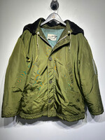 Flight Jacket Vintage Nylon Green Jacket XL AS IS