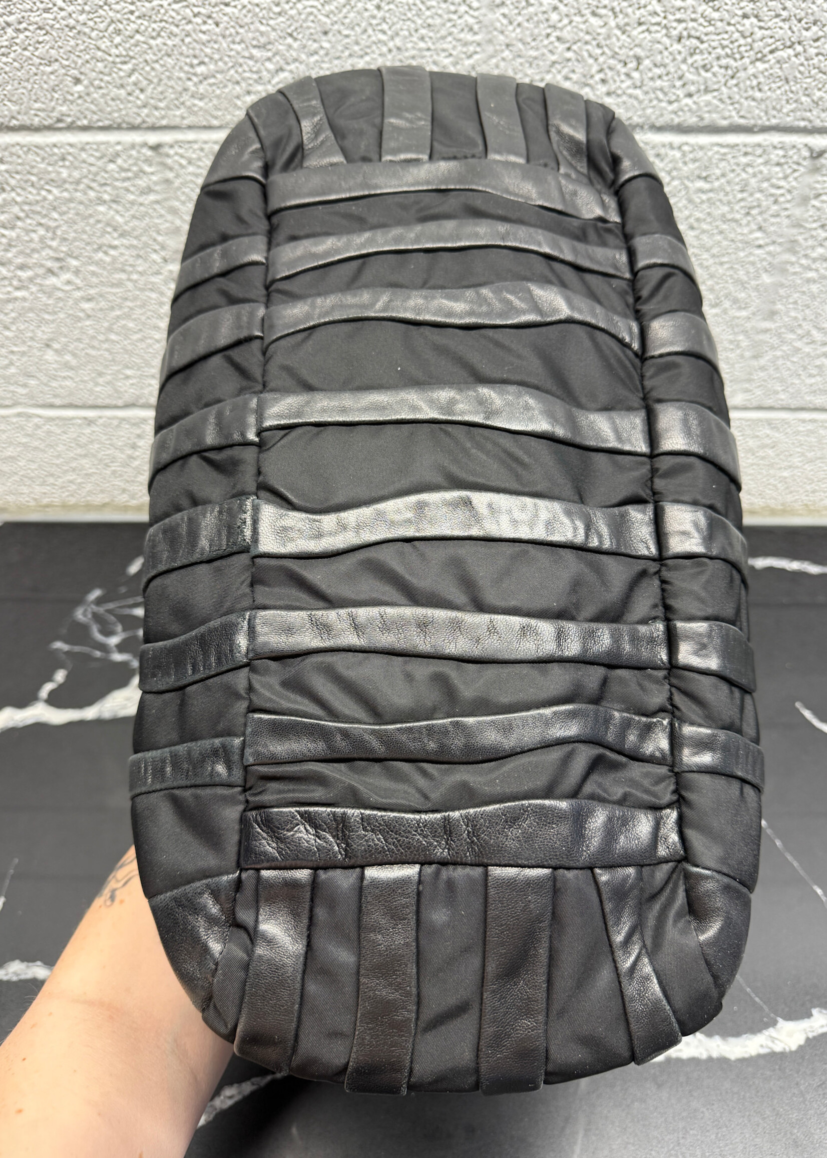 Prada Tessuto Waves Leather Tote