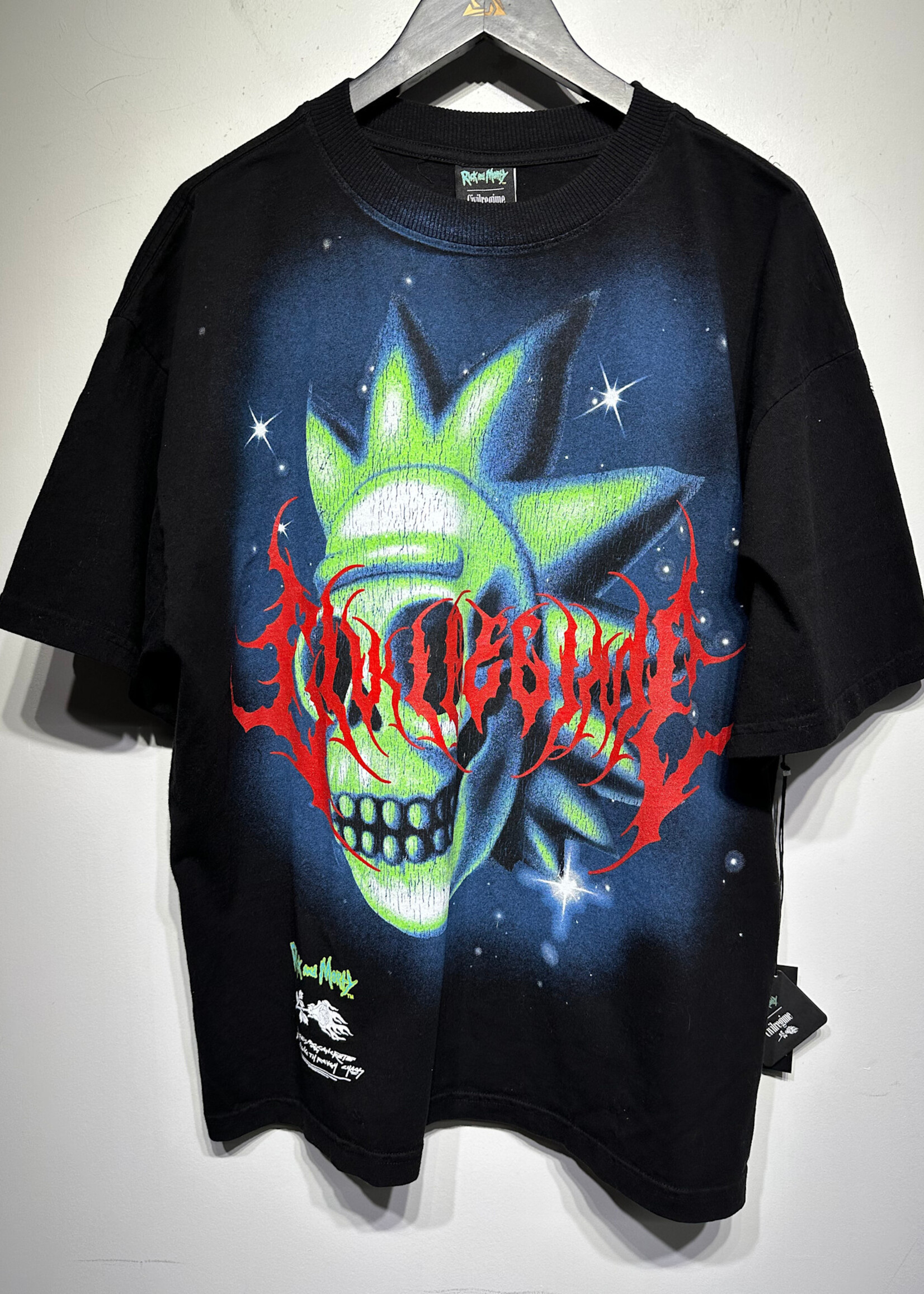NWT Rick And Morty Civil Regime Black Tee M