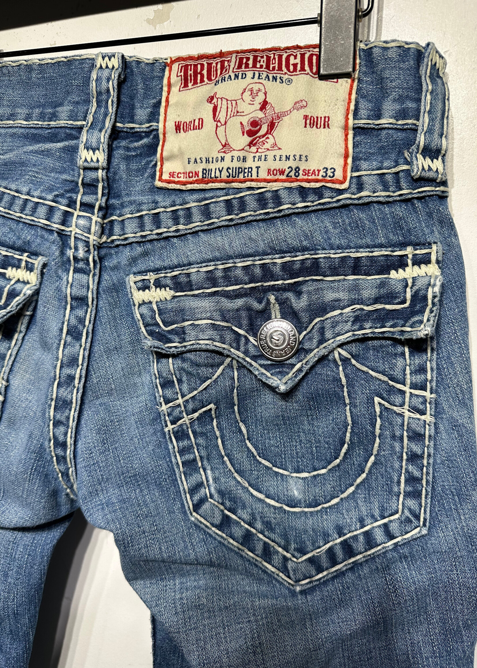 True Religion Light Wash Billy Jeans 28