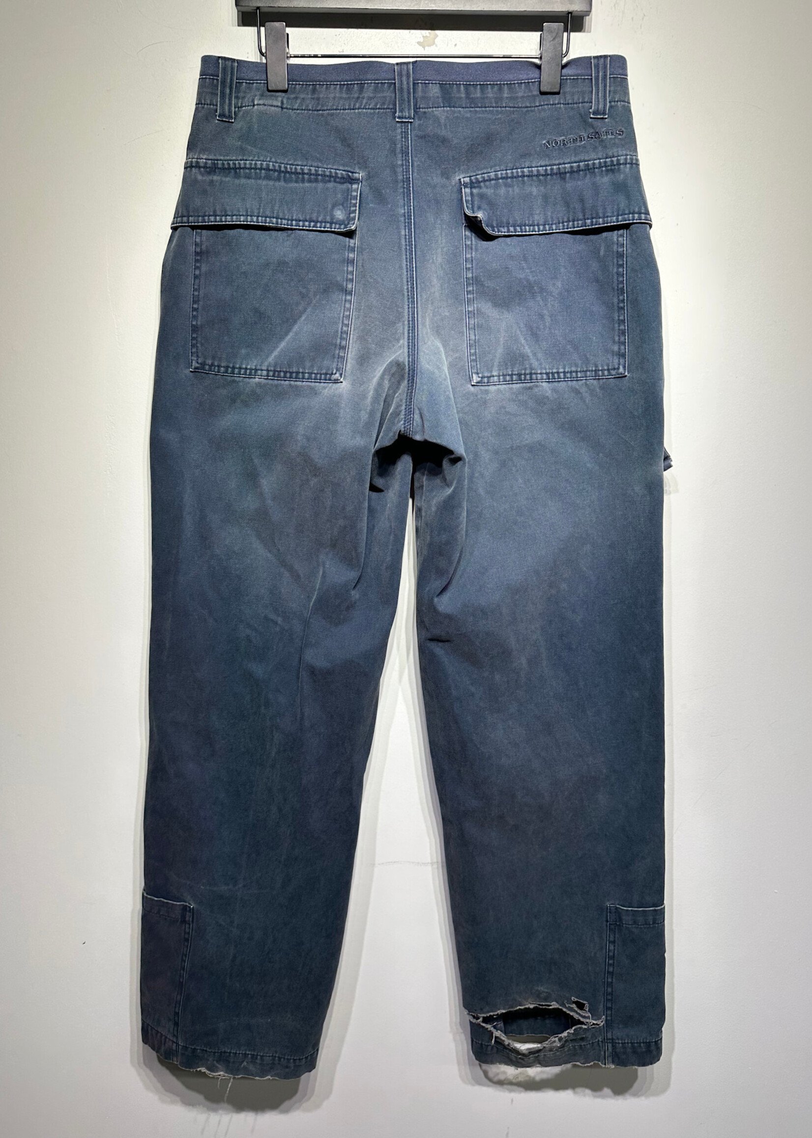 North Sails Faded Blue Cargo Pants As Is Masc 32