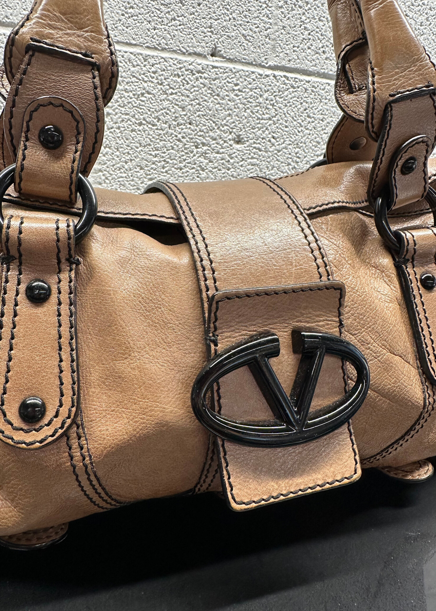 Valentino Y2K Brown Leather Handbag