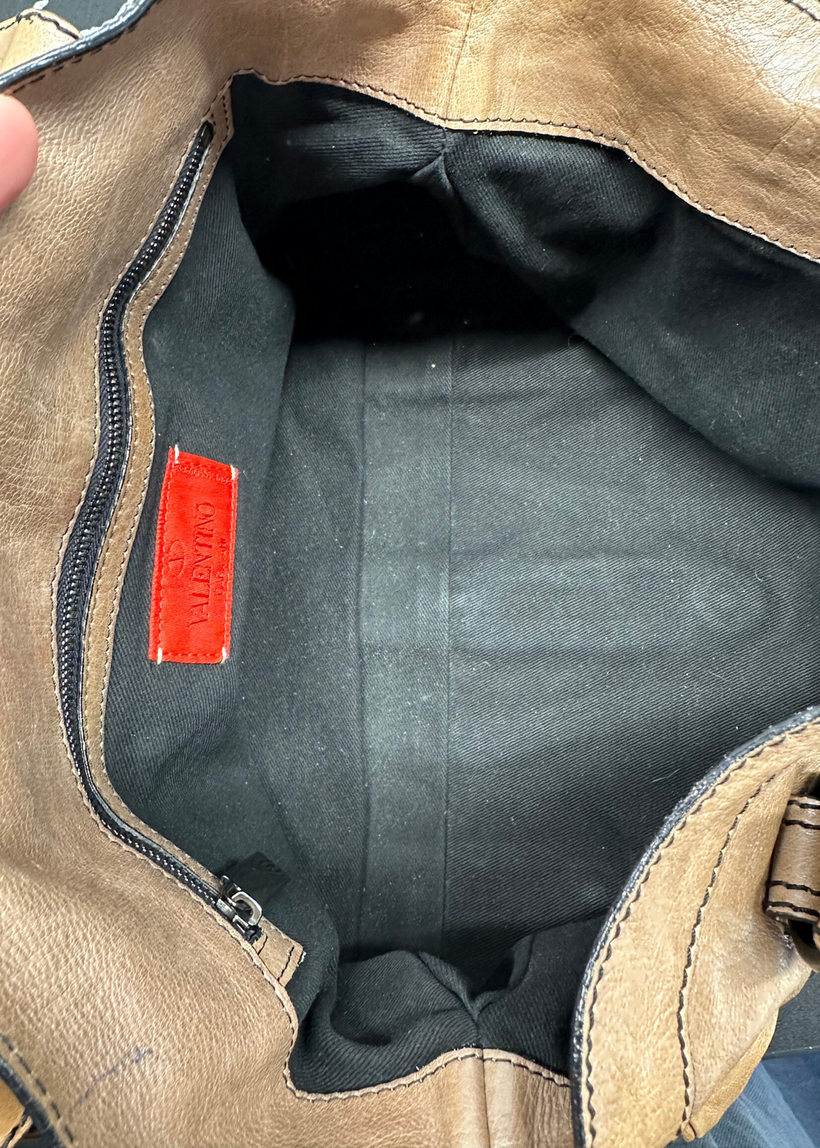 Valentino Y2K Brown Leather Handbag