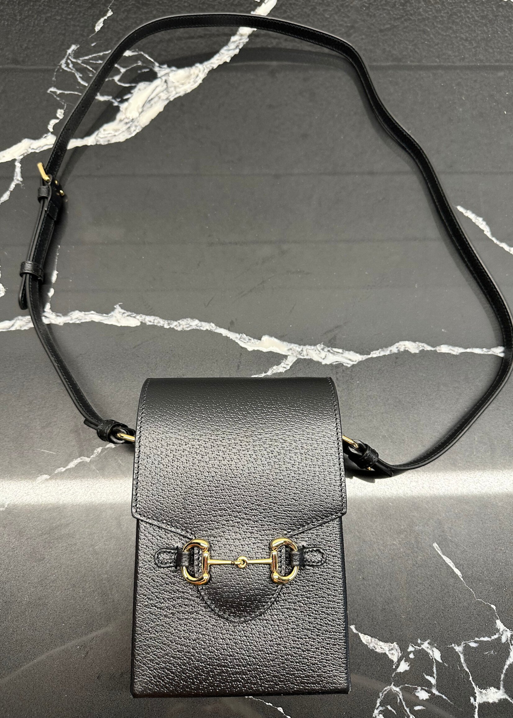 Gucci Horsebit 1955 Vertical Leather Crossbody
