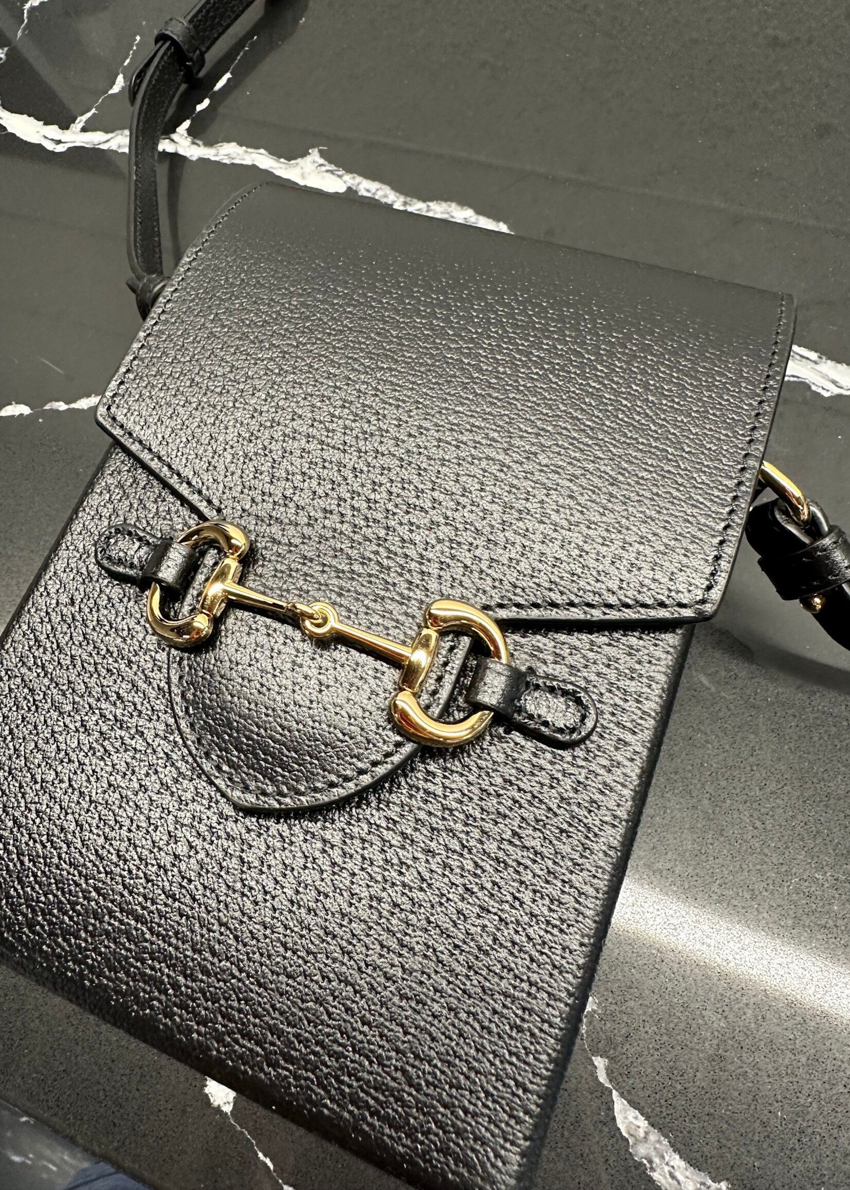 Gucci Horsebit 1955 Vertical Leather Crossbody