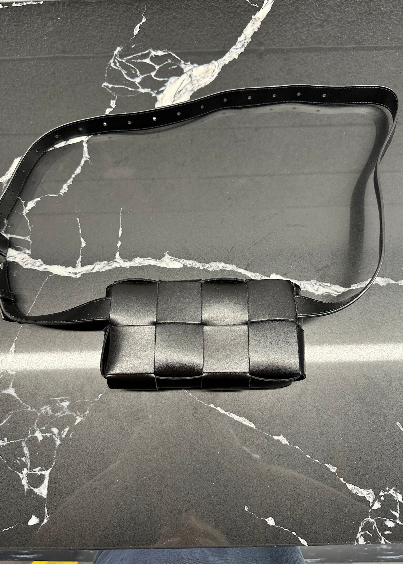 Bottega Veneta Uniform Nappa Intreccio Belt Bag