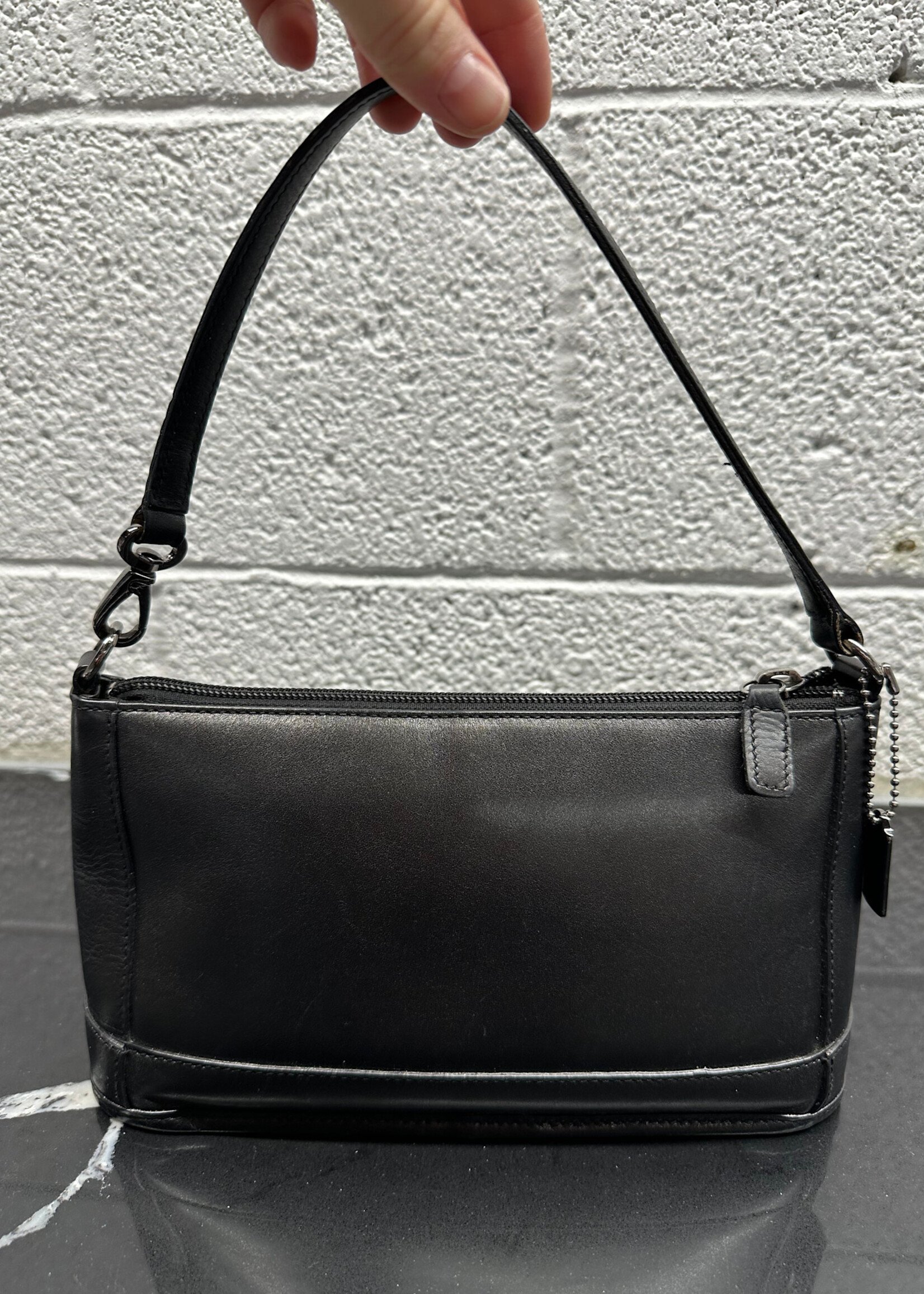 Coach Vintage Black Leather Purse/Wallet Set