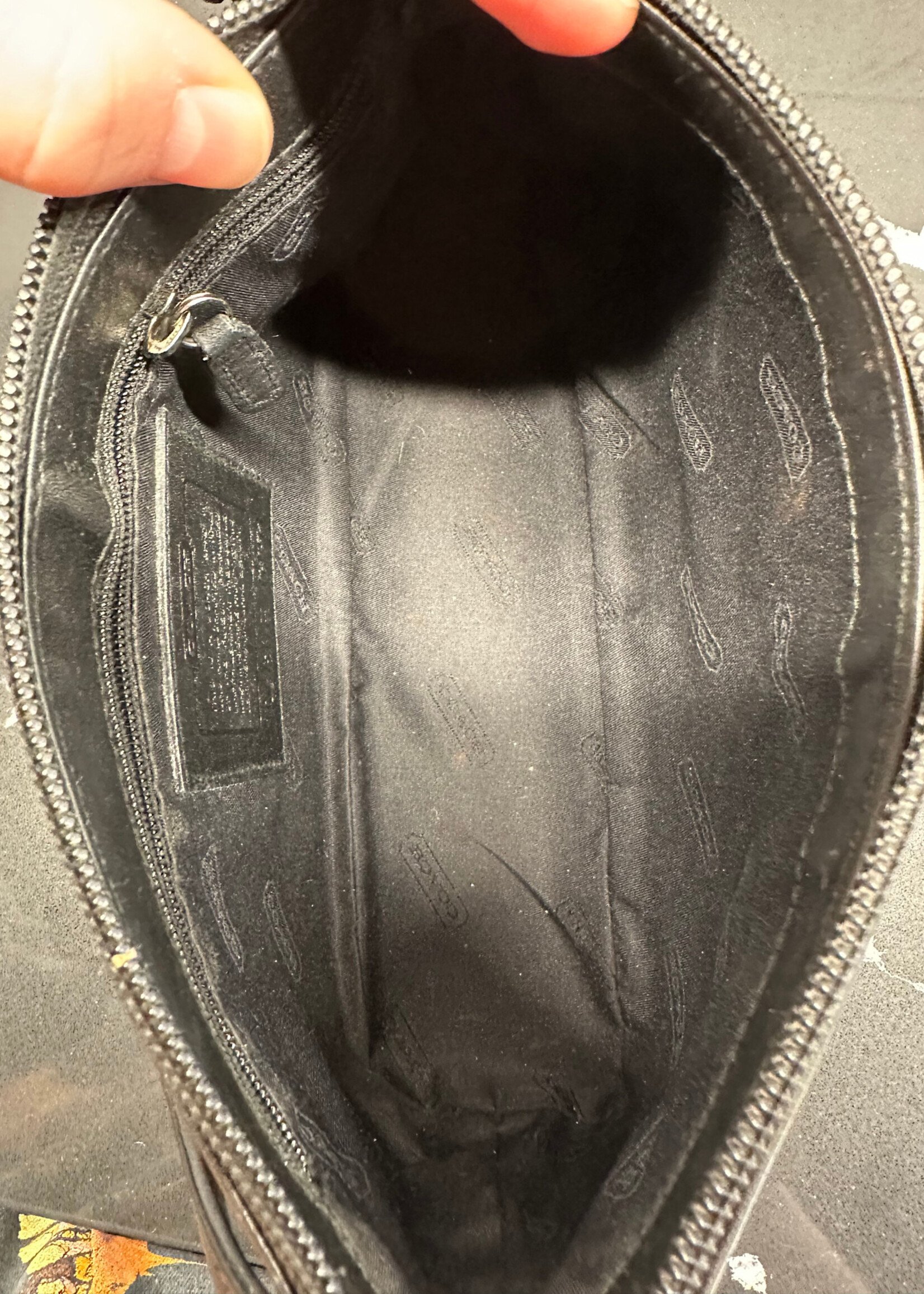 Coach Vintage Black Leather Purse/Wallet Set