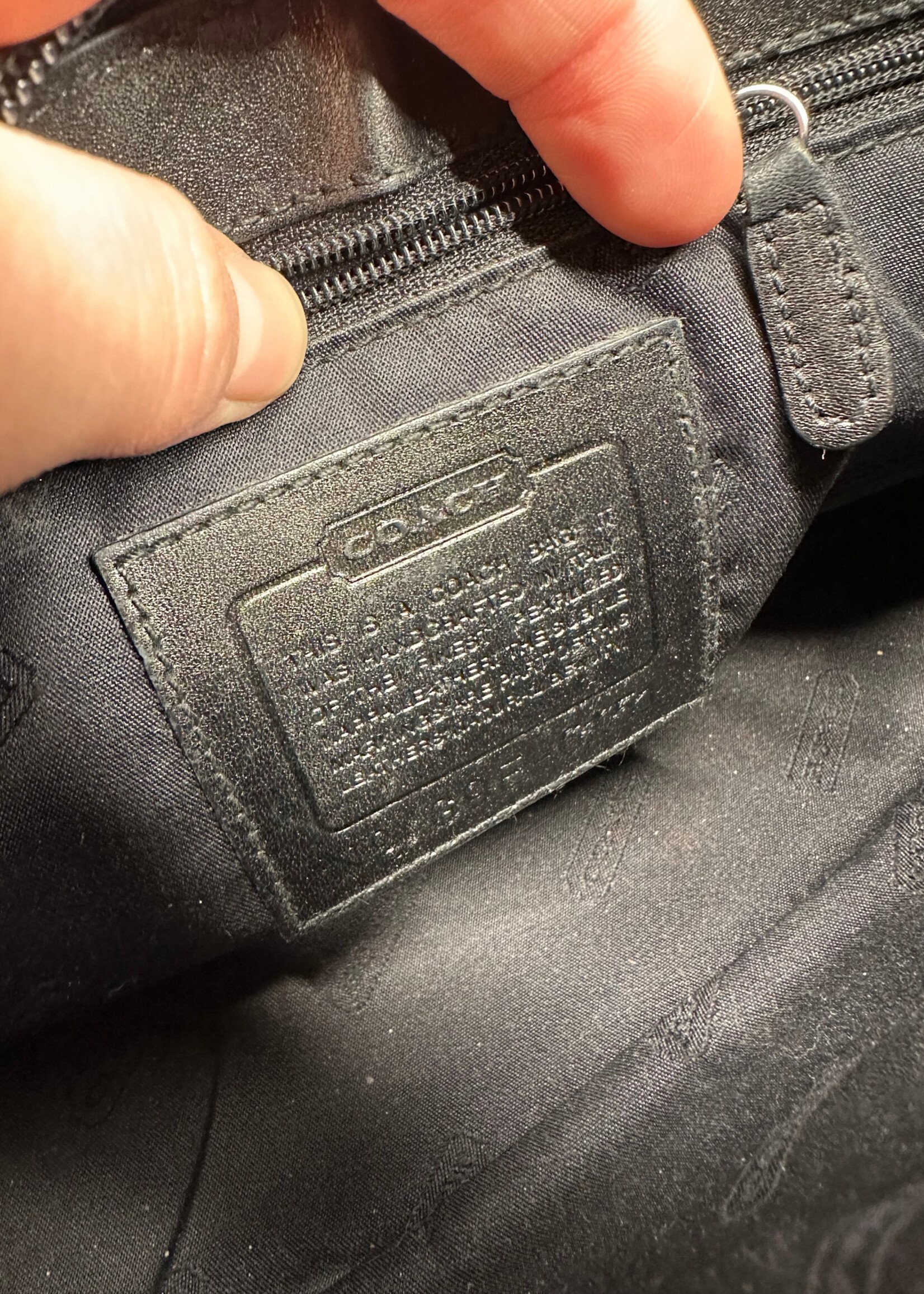 Coach Vintage Black Leather Purse/Wallet Set