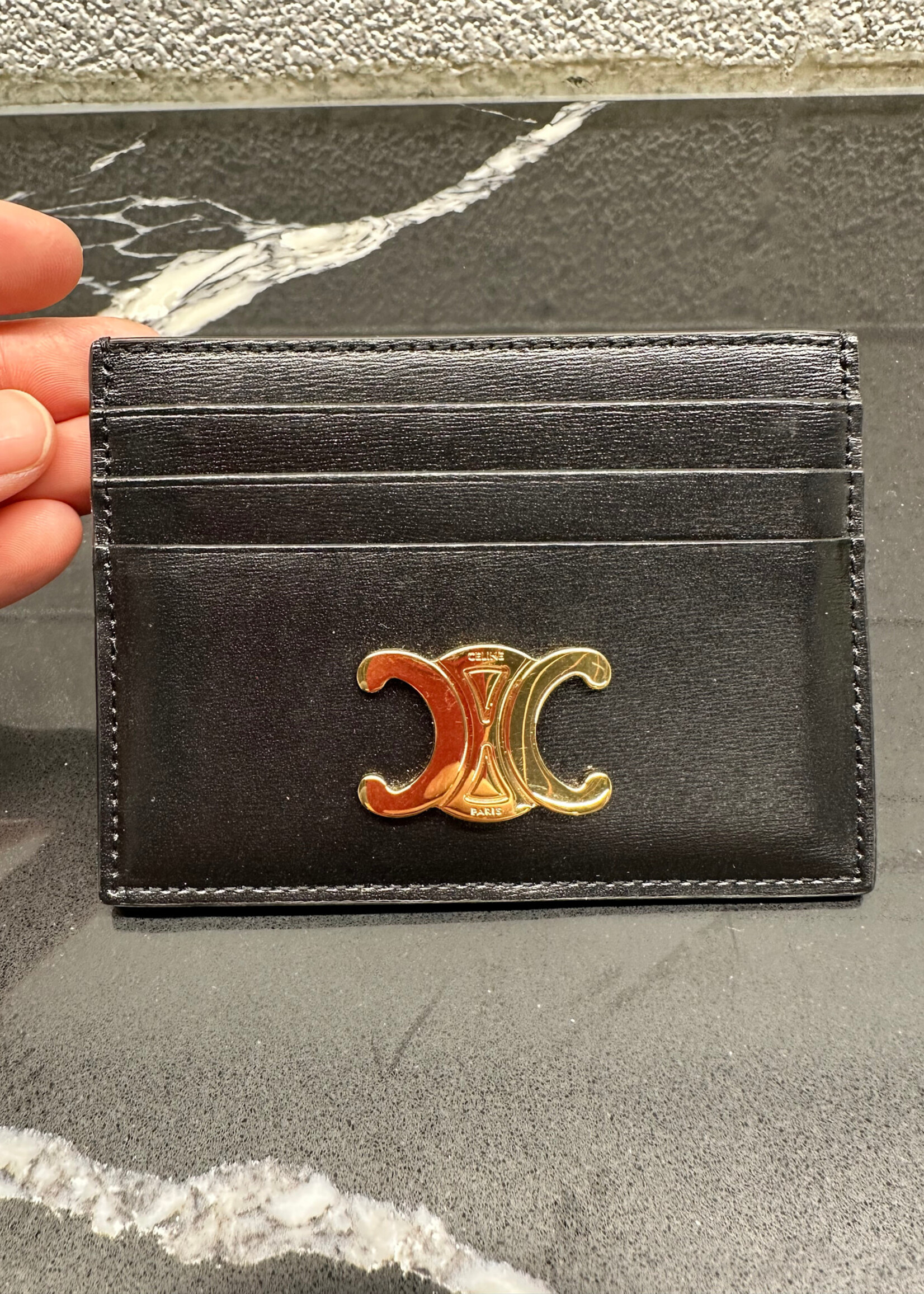 Celine Triomphe Card Holder (Retail: $395)
