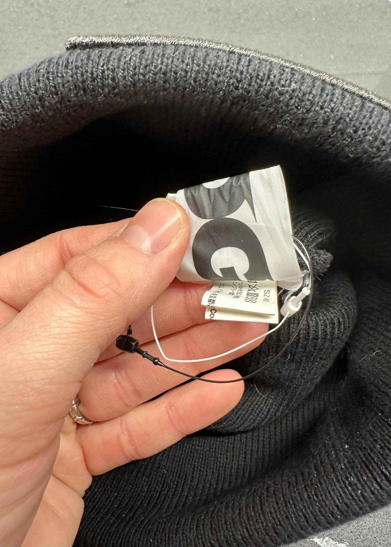 Comme Des Garcons Black Beanie