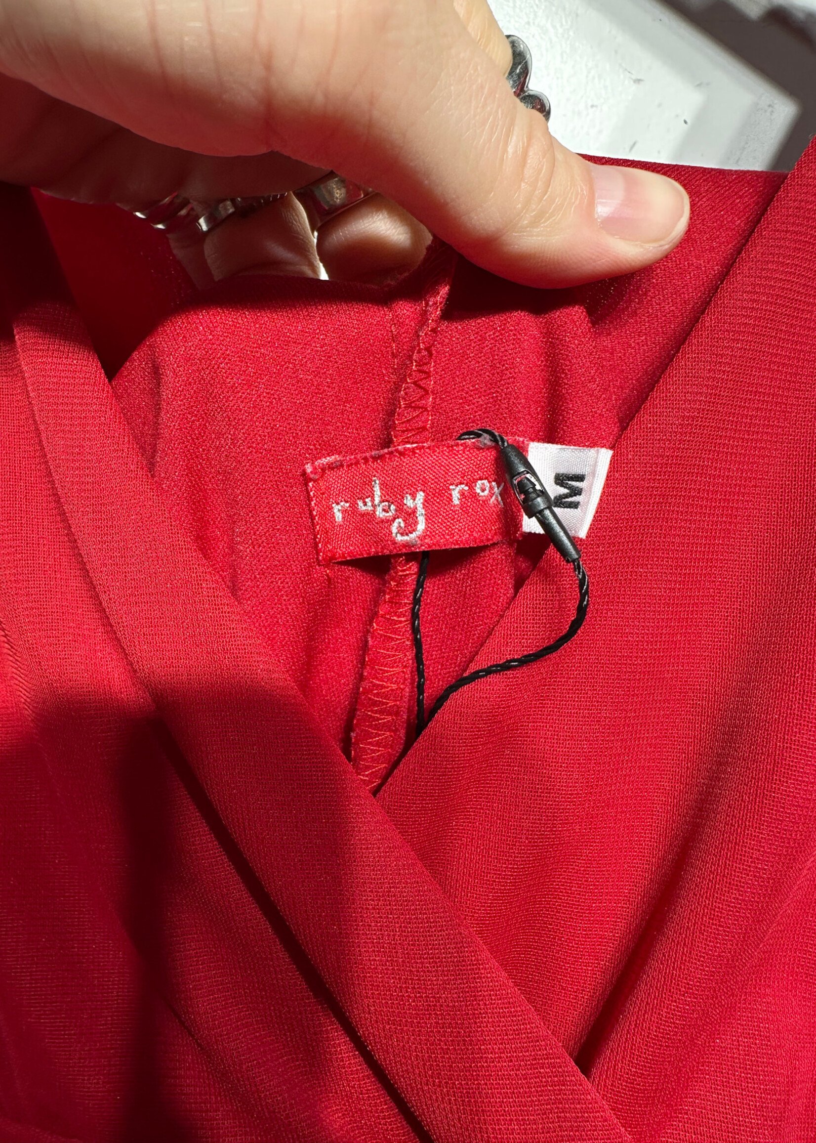 Ruby Rox Red Y2K Cinch Dress M