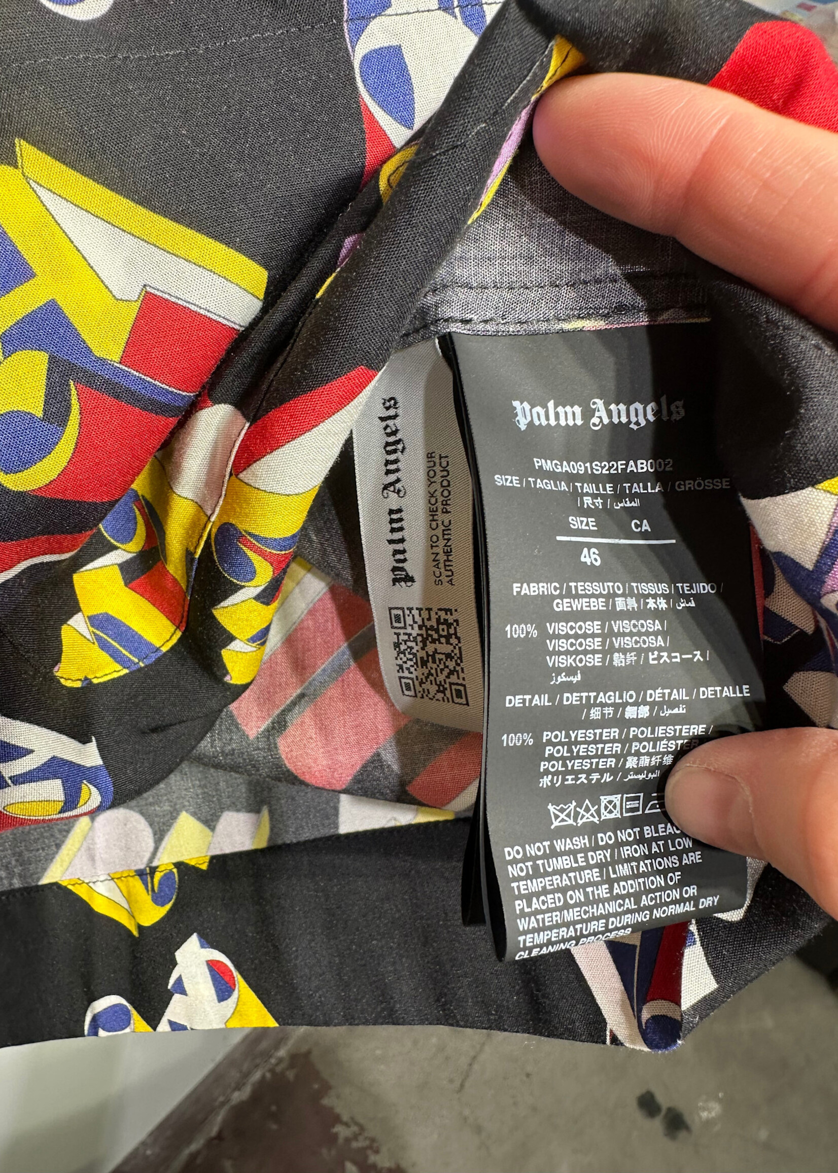 Palm Angels Multicolor Logo LS 46/XL