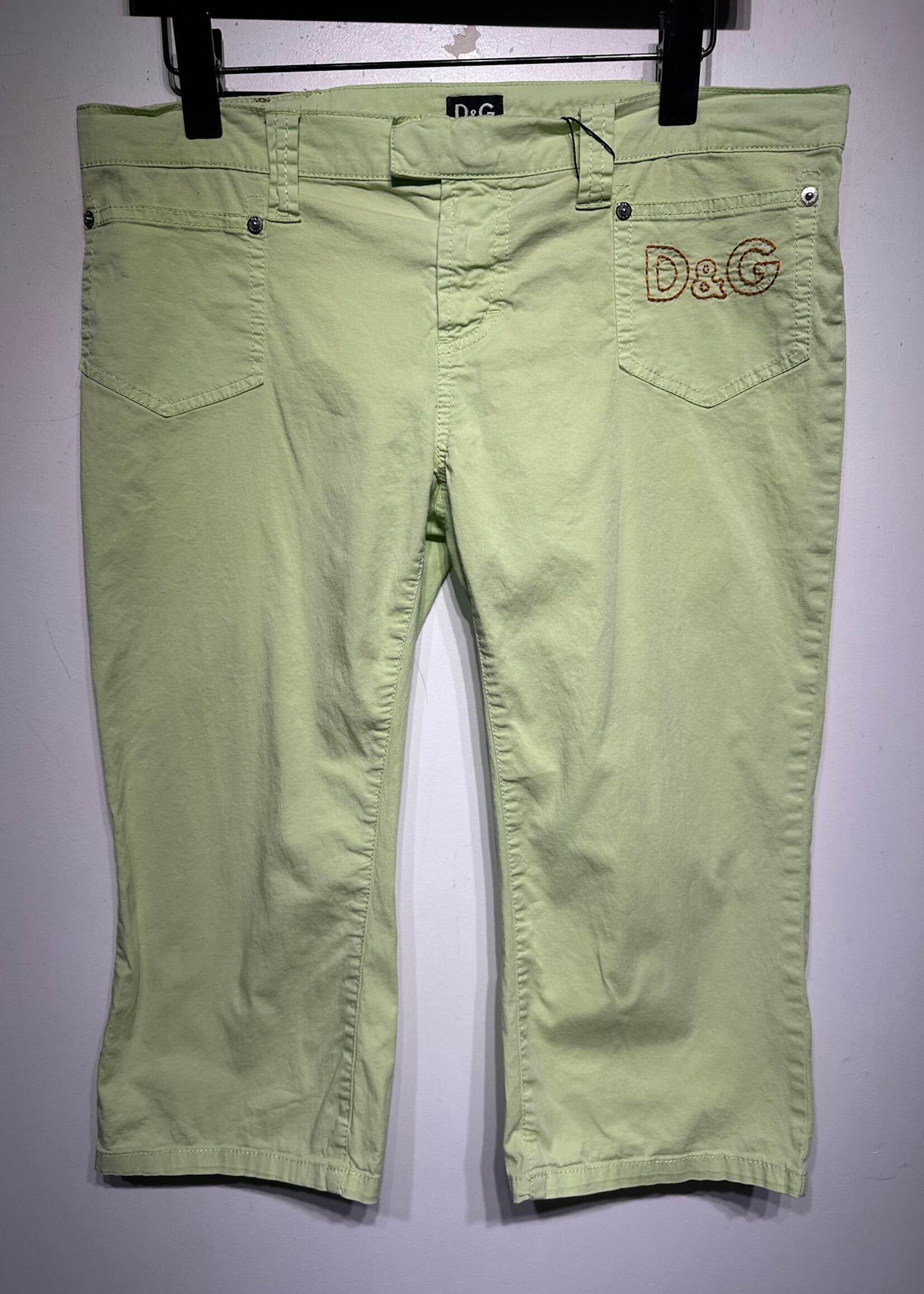 Dolce & Gabbana Green Capris Fem 30"