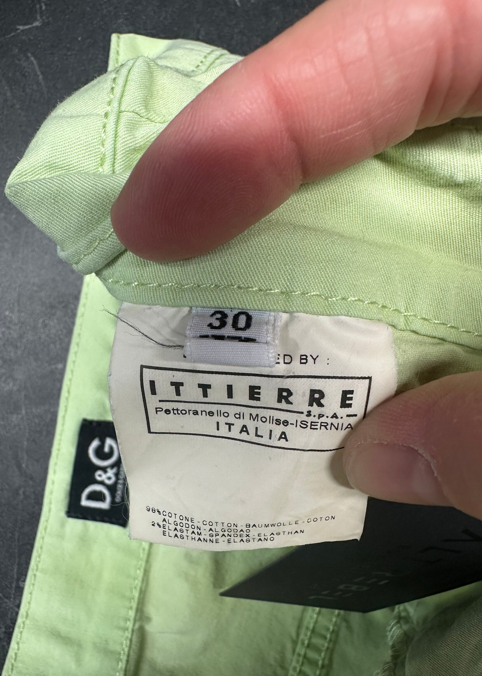 Dolce & Gabbana Green Capris Fem 30"