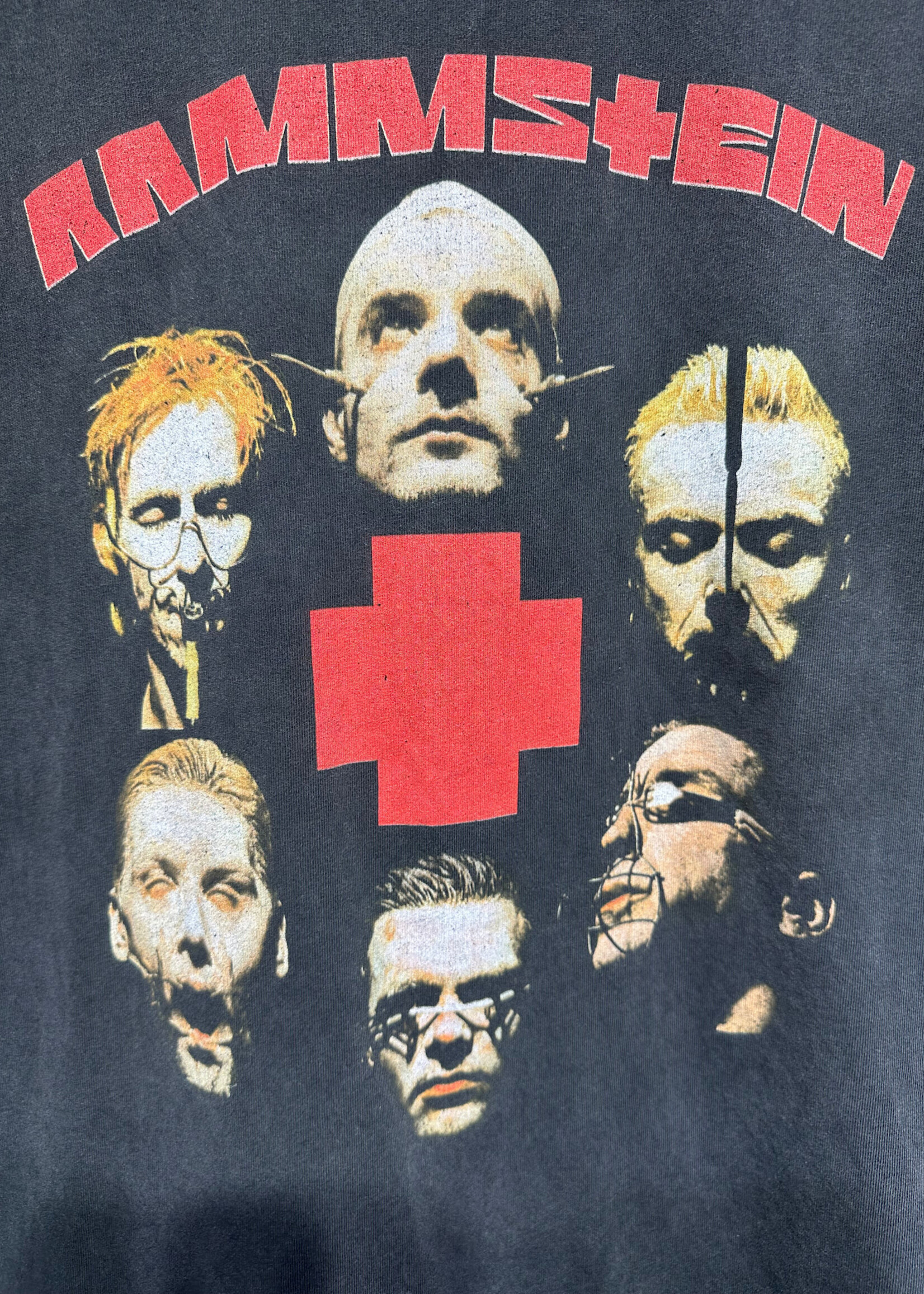 Rammstein Black Vintage Band Tee Masc L