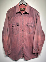 Harley Pink Wash Denim LS B/U XL