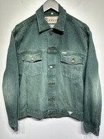Guess 90s Green Faded Denim Trucker S