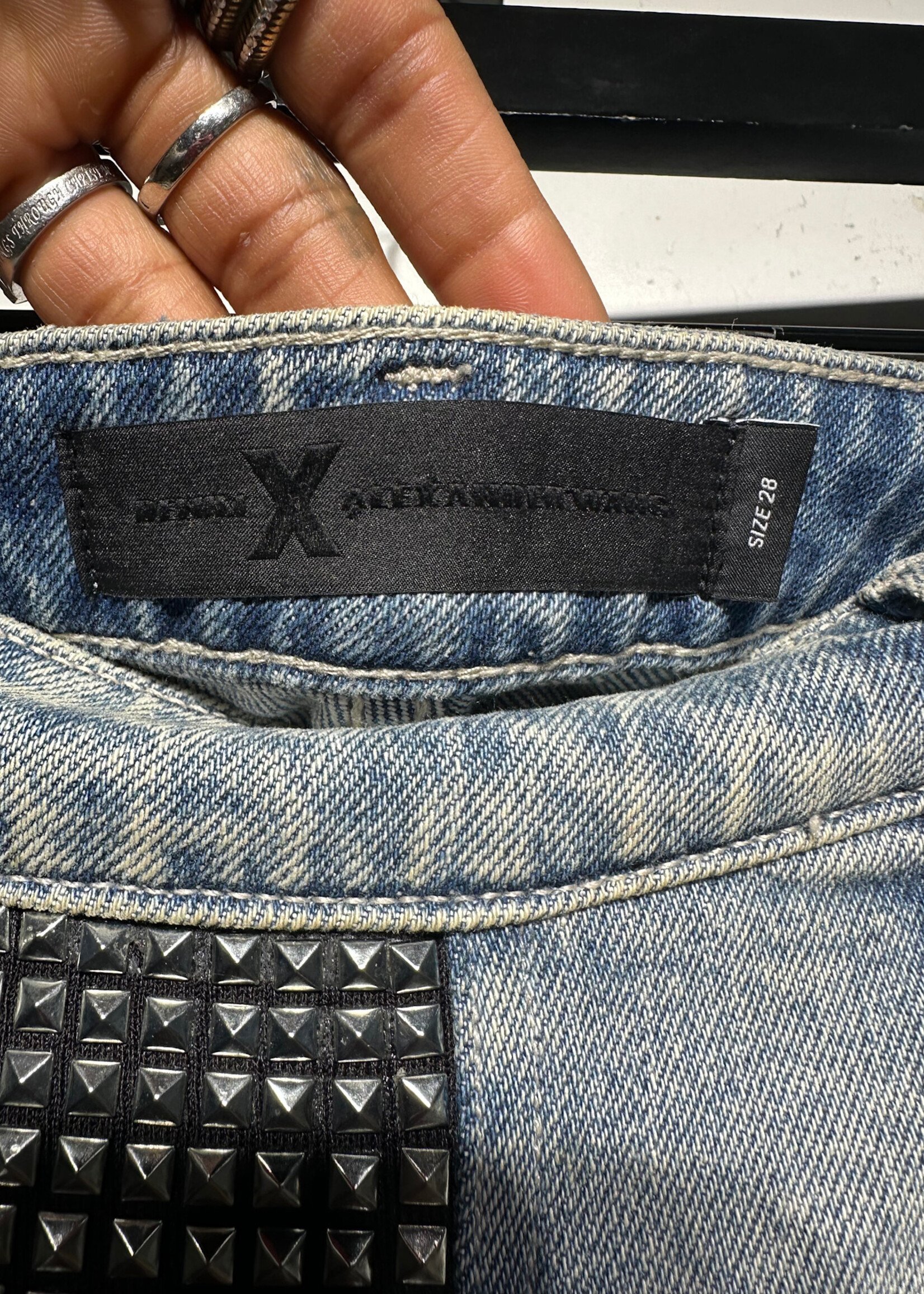 Alexander Wang Studded Jeans 28 Measure 30"