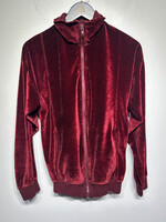 Christian Dior Retro Maroon Velour Zip Jacket Masc S