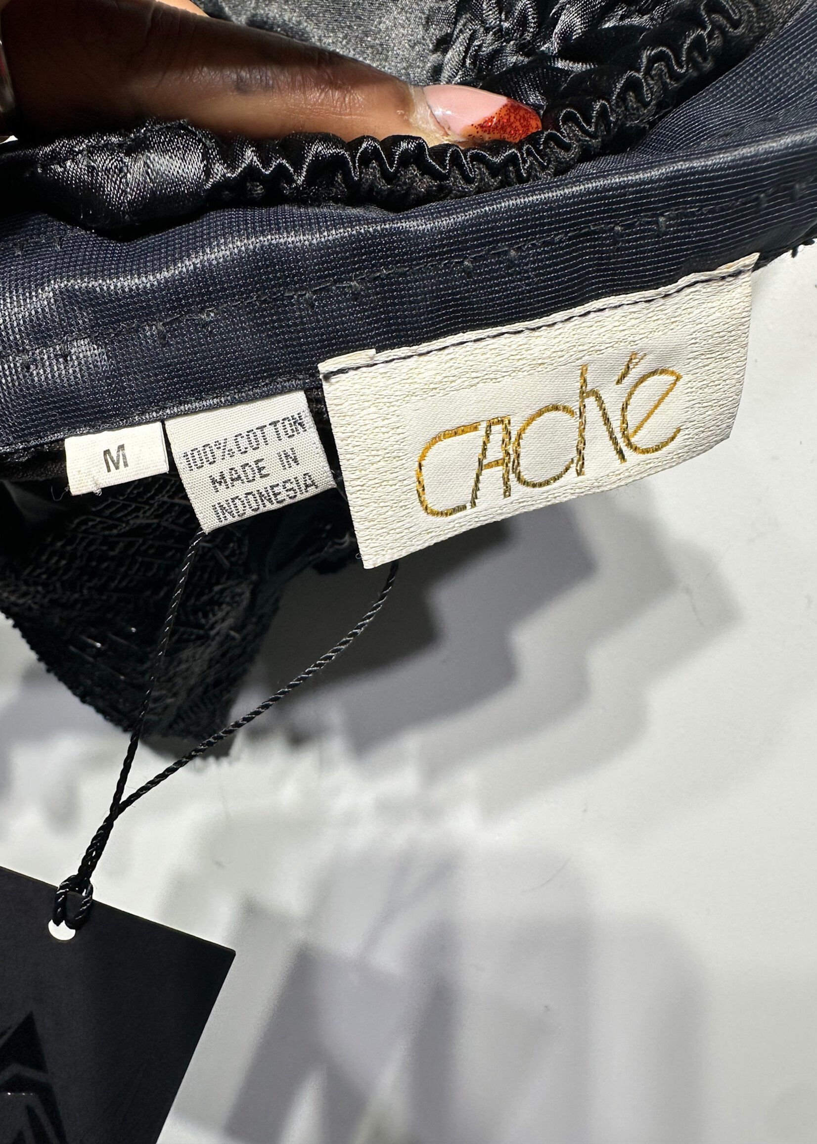 Cache Embellished Bustier Halter As Is M