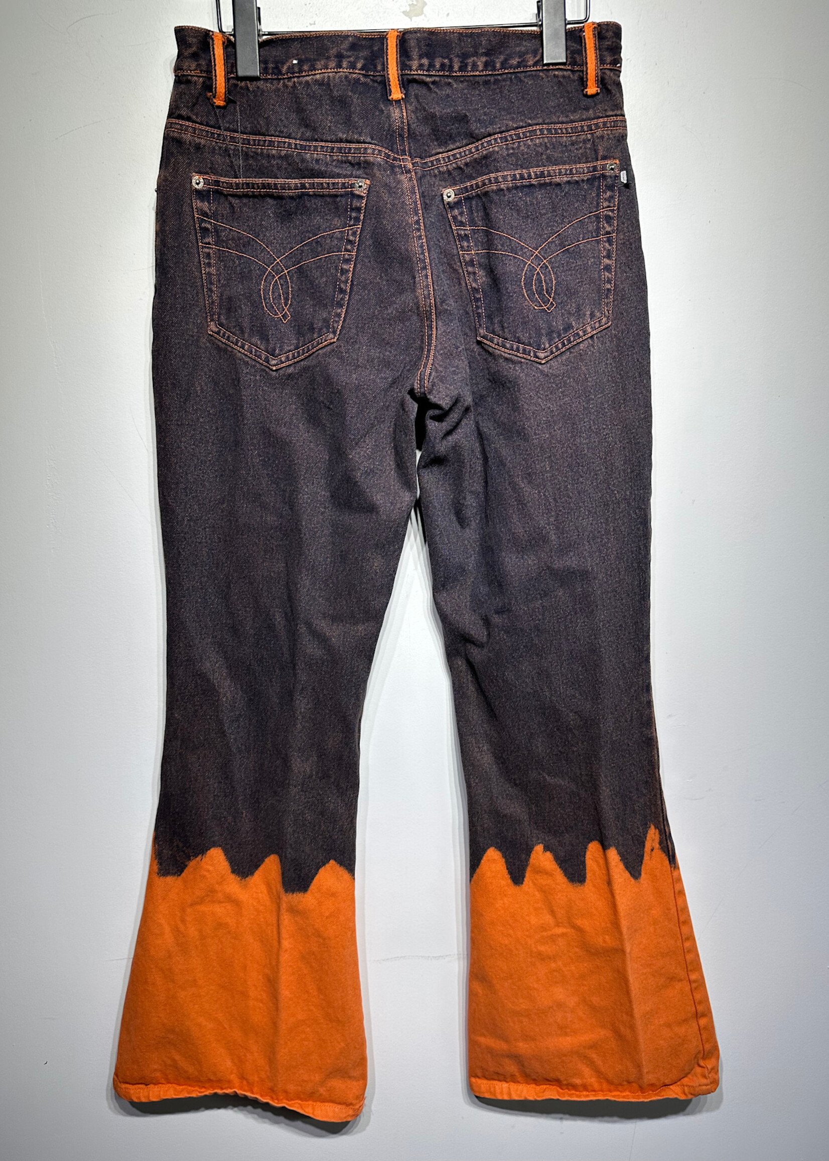 Quizz Y2K Orange Wash Flare Jeans Fem 29
