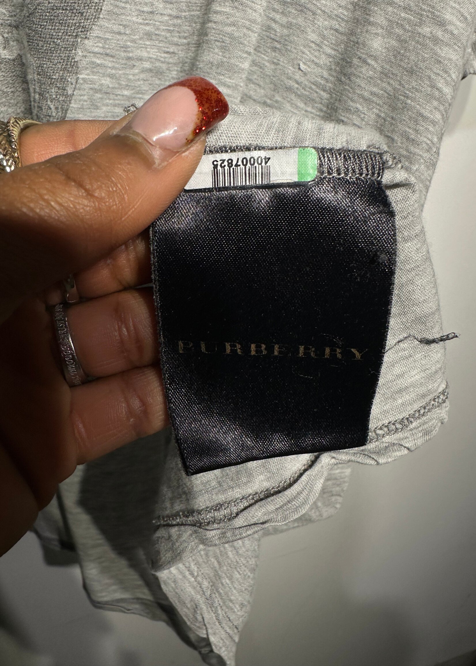 Burberry Grey Explorer Tee L As Is